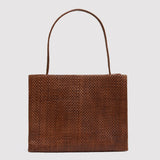 St. Agni - Woven Minimal Mini Tote - Antique Tan