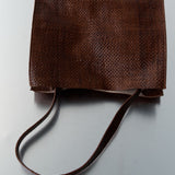 St. Agni - Woven Minimal Mini Tote - Antique Tan
