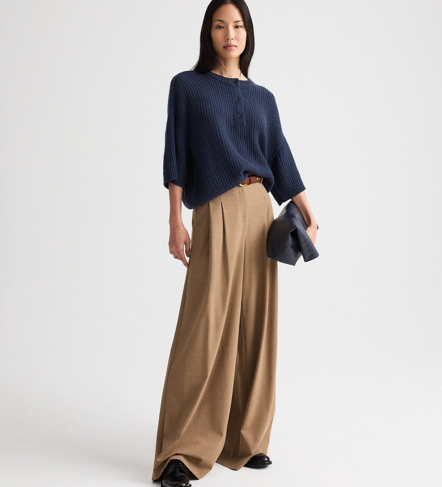 TWP - Short Sleeve Henley in Italian Cashmere