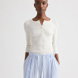 TWP - The Henley Sweater in Cotton Silk Yarn