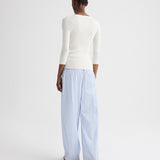 TWP - The Henley Sweater in Cotton Silk Yarn
