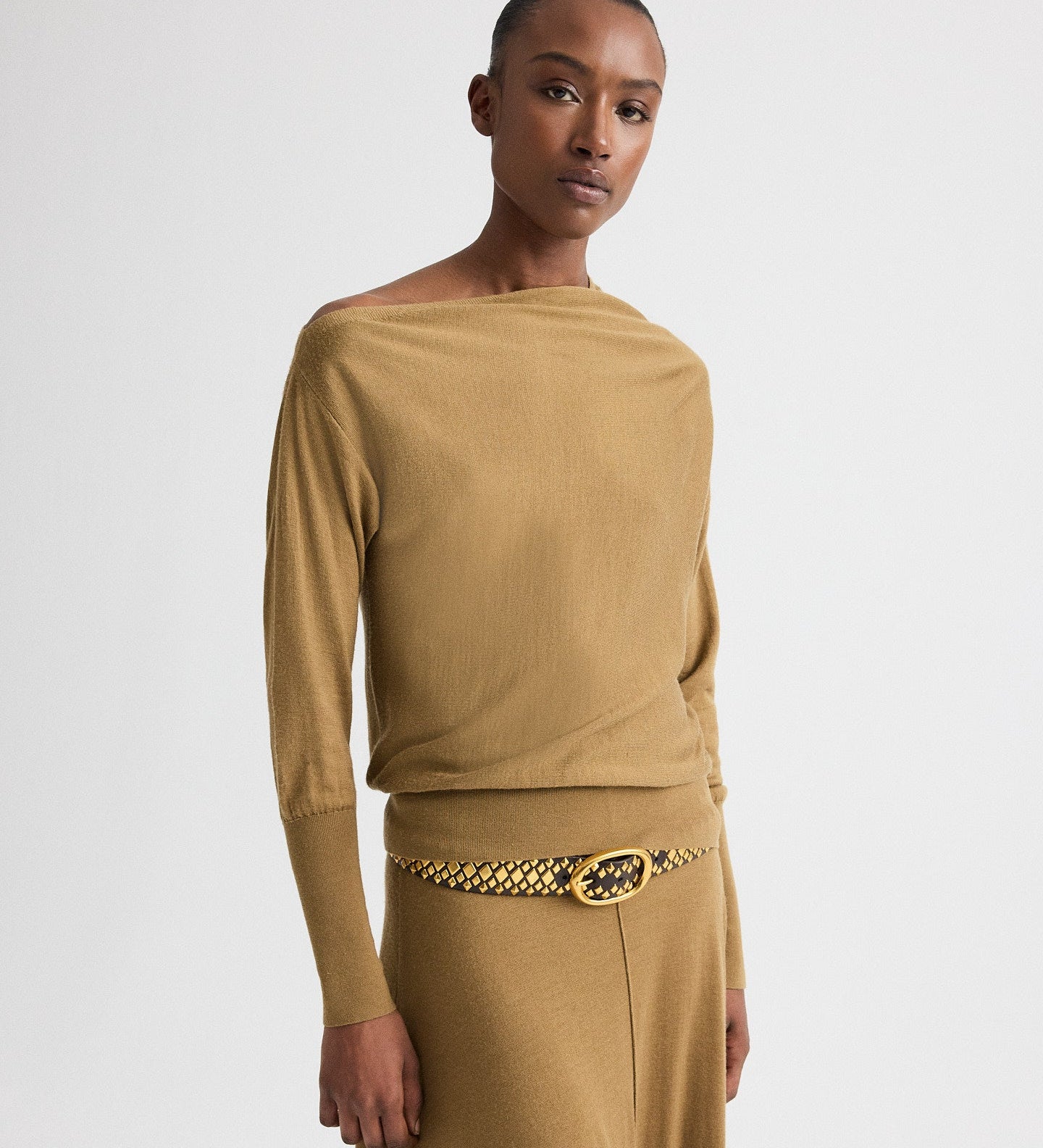 TWP - Cold Shoulder Sweater in Fine Wool Silk