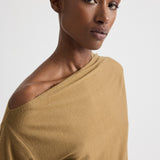 TWP - Cold Shoulder Sweater in Fine Wool Silk