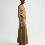 TWP - Handkerchief Hem Skirt with Wide Waistband in Fine Wool Silk