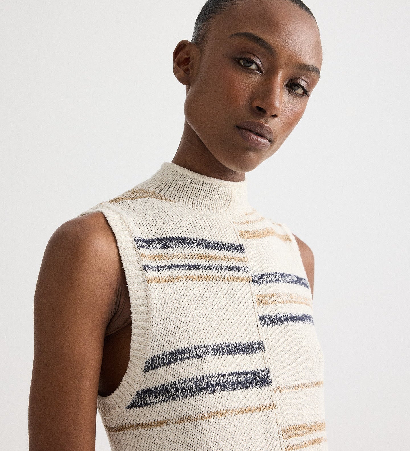 TWP - Fringe Sleeveless Dress in Linen Silk Yarn