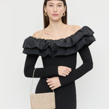 Loeffler Randall - Yara Gold Diamanté Flat Clutch