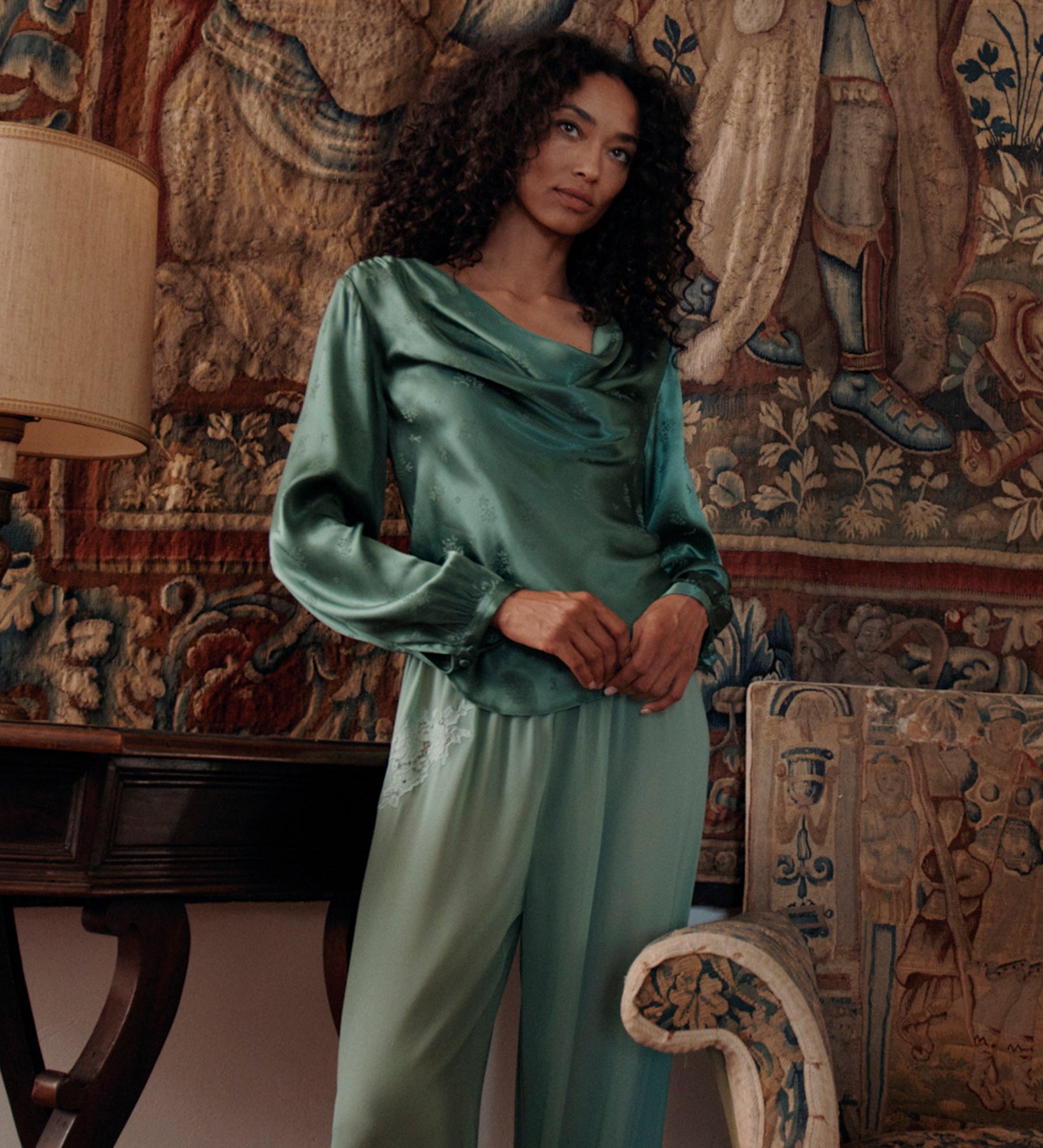 DOEN - YARIA PANT - - MALACHITE