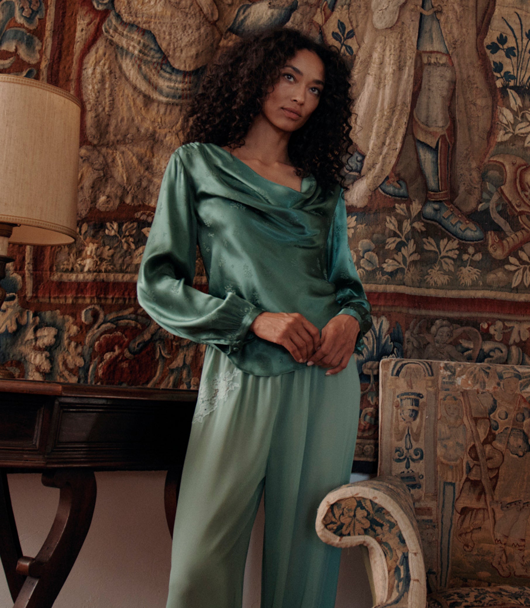 DOEN - YARIA PANT - - MALACHITE