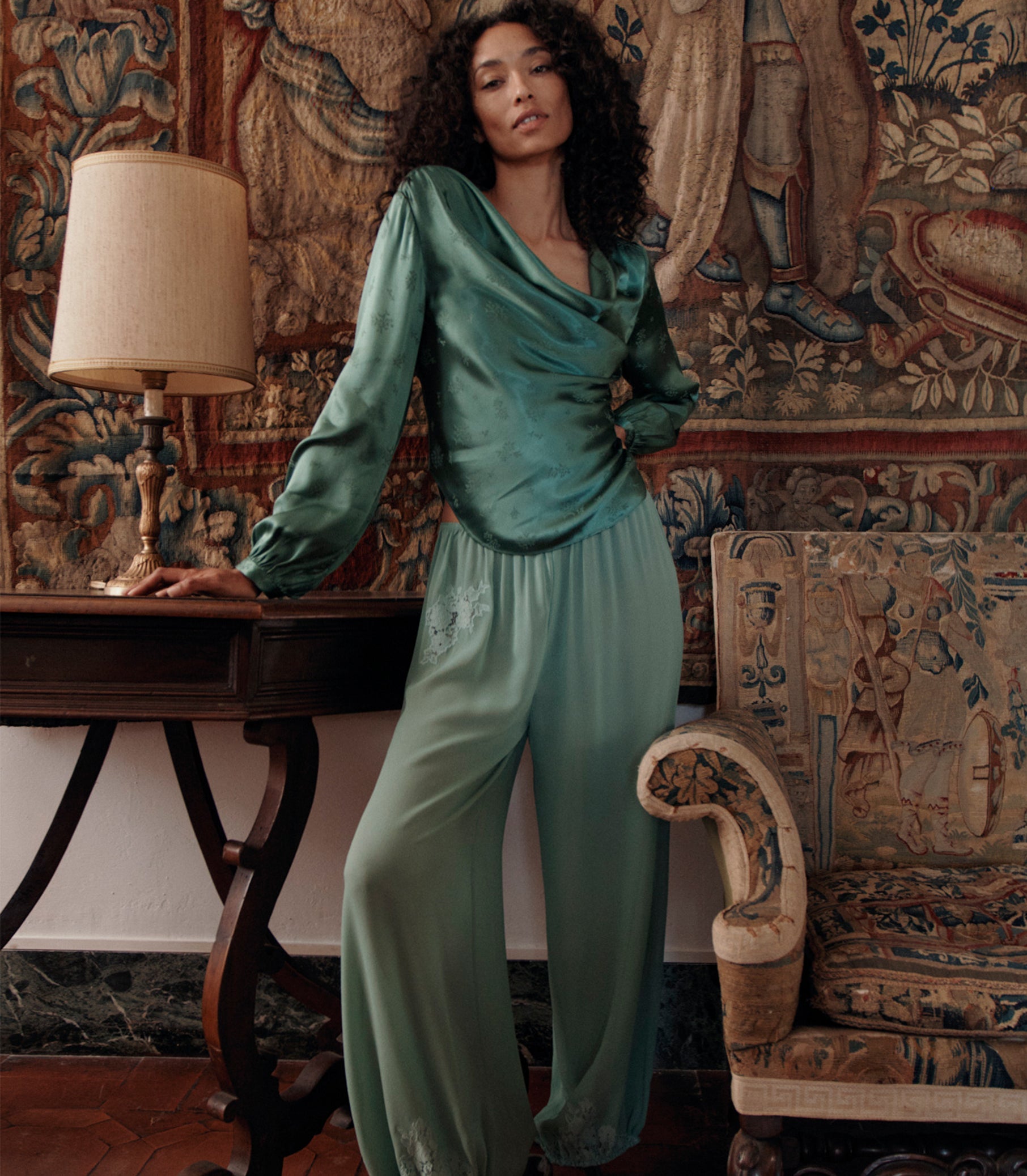 DOEN - YARIA PANT - - MALACHITE