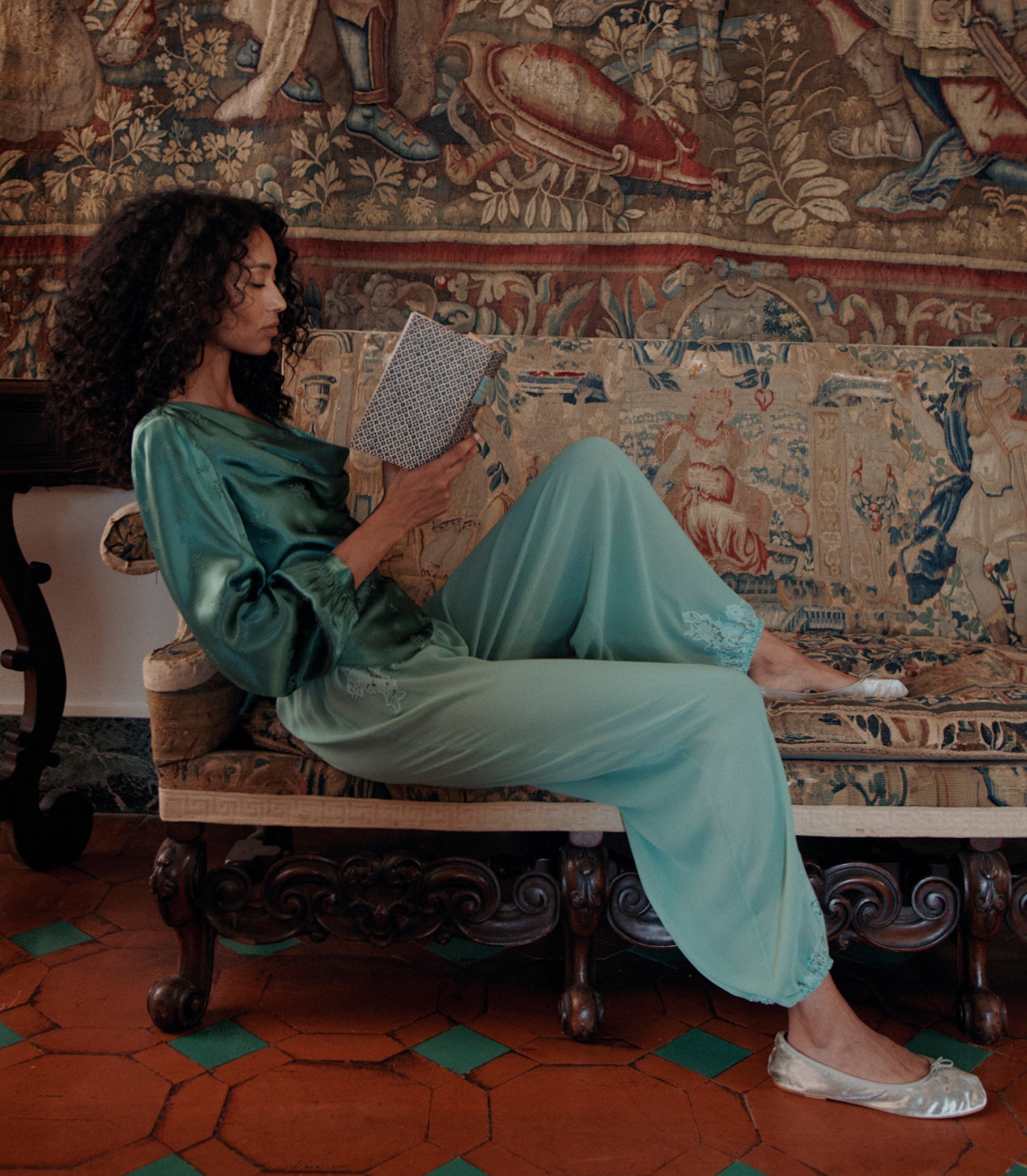 DOEN - YARIA PANT - - MALACHITE