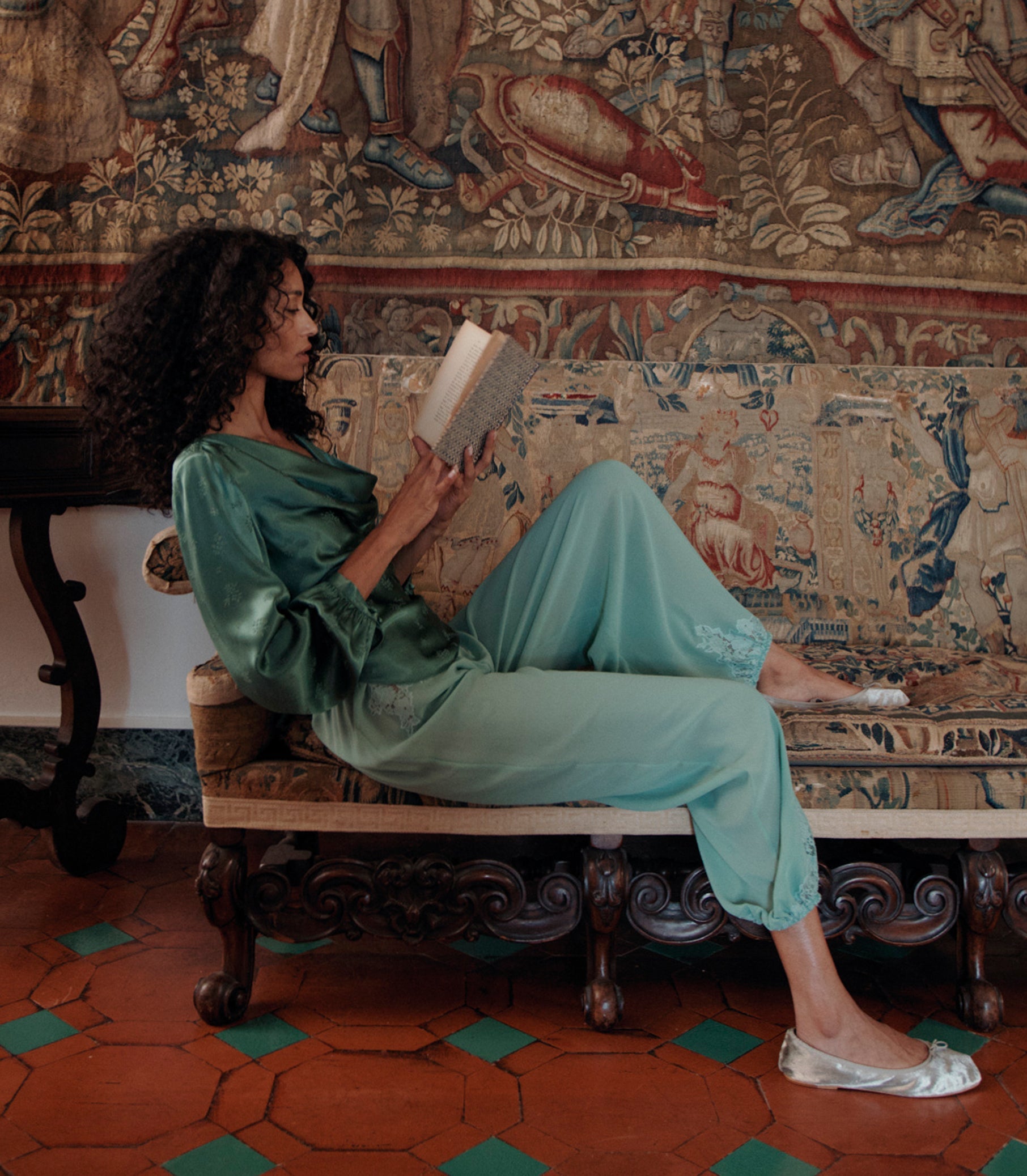 DOEN - YARIA PANT - - MALACHITE