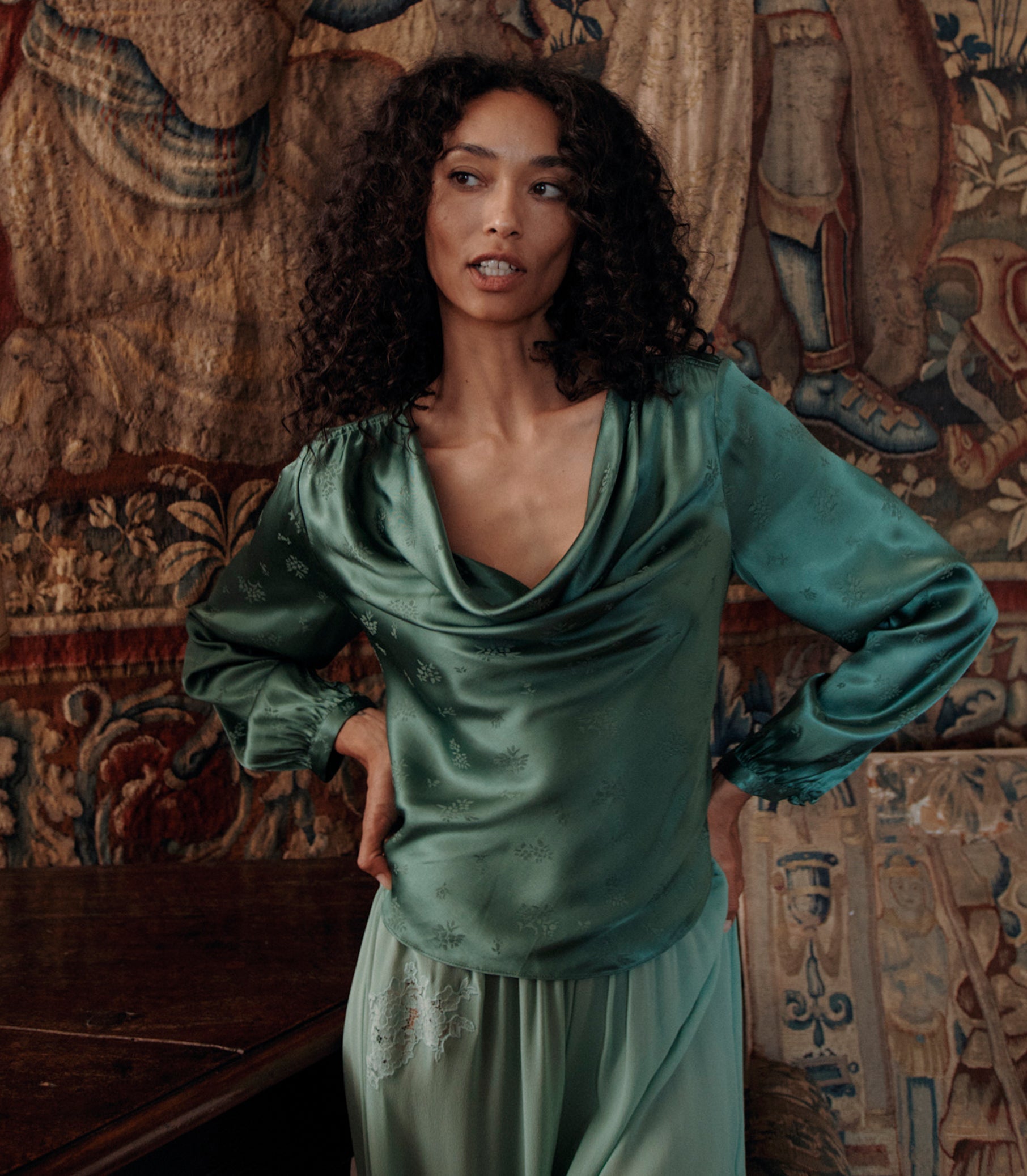 DOEN - YARIA PANT - - MALACHITE