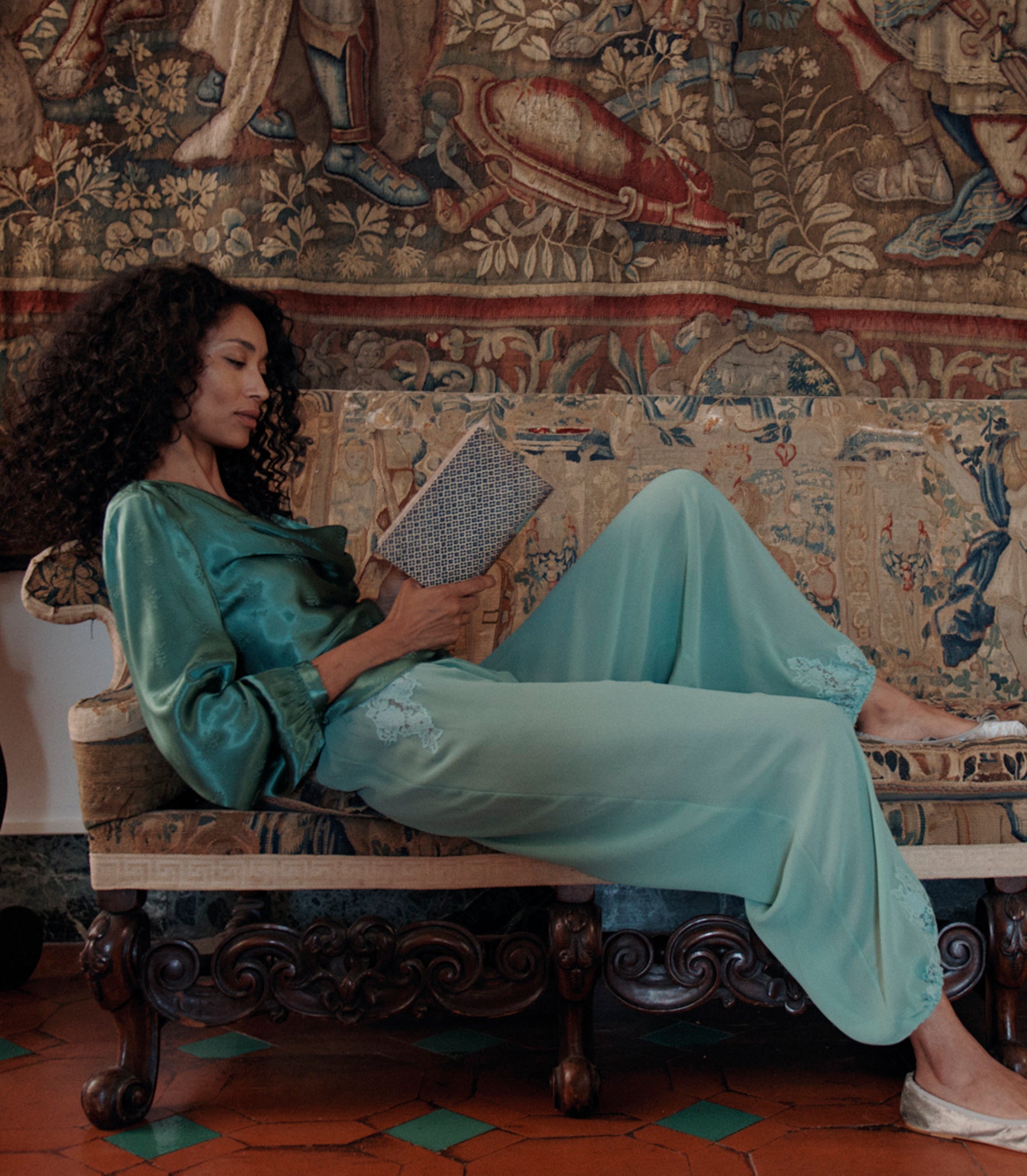 DOEN - YARIA PANT - - MALACHITE