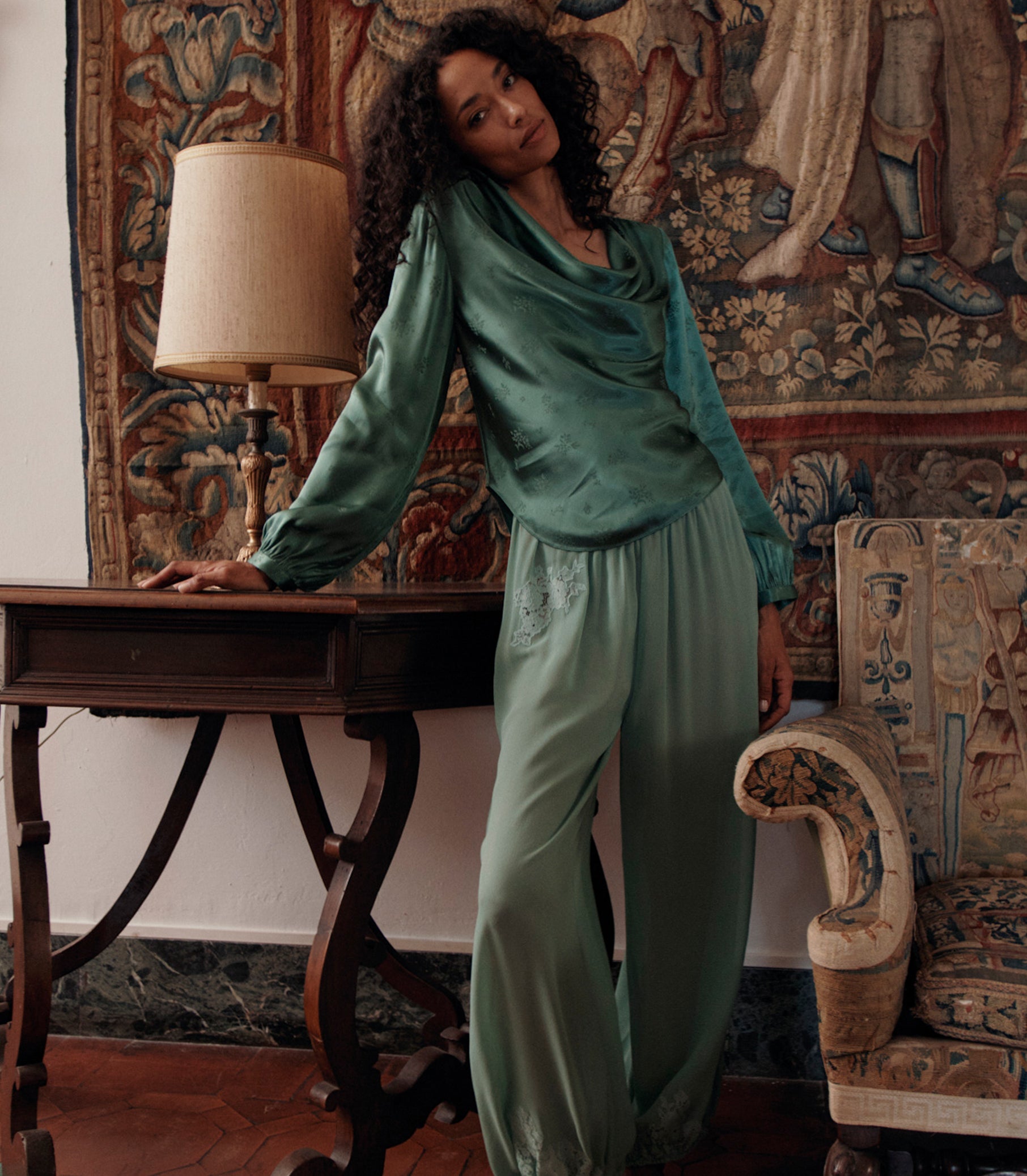 DOEN - YARIA PANT - - MALACHITE