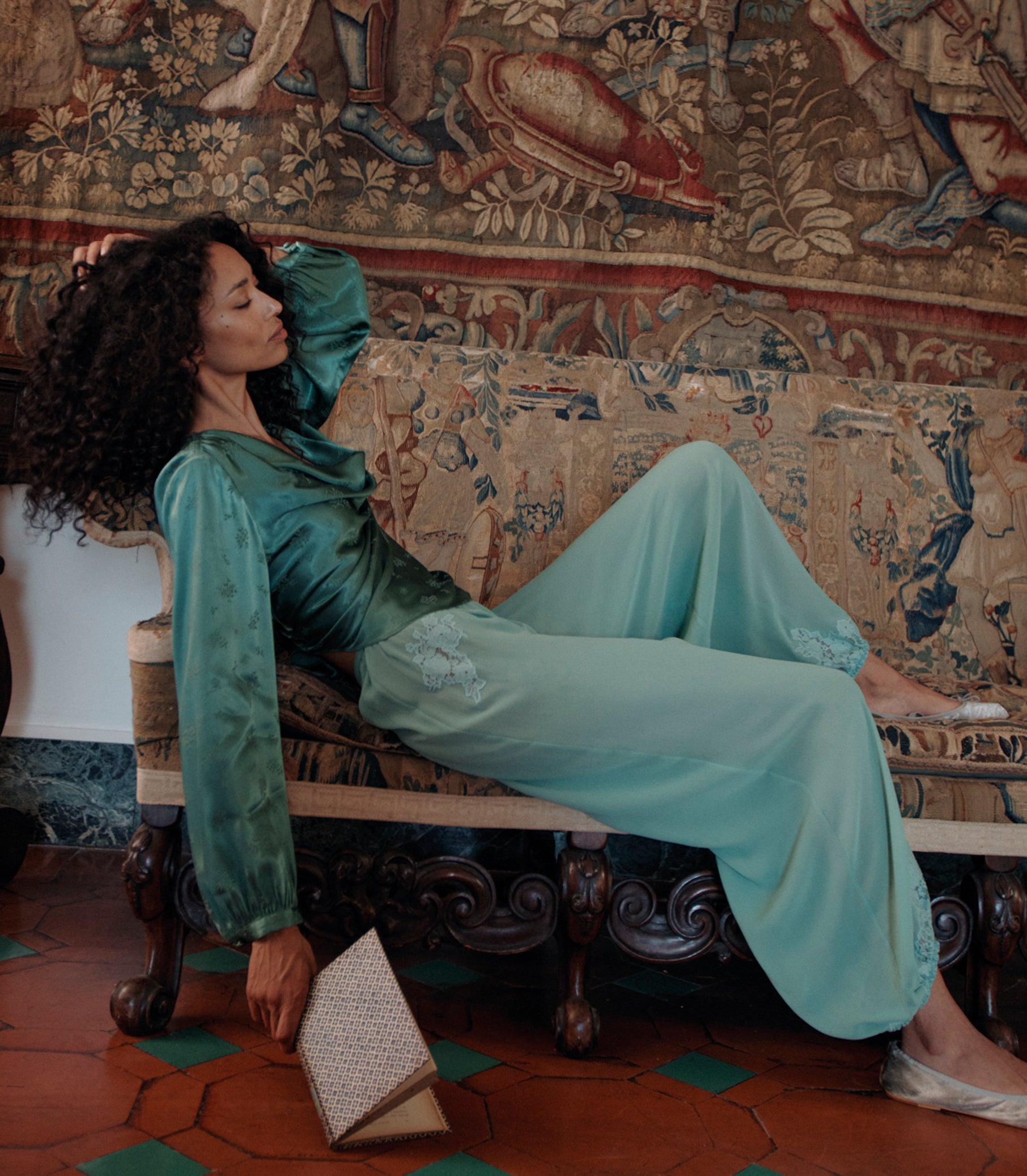 DOEN - YARIA PANT - - MALACHITE