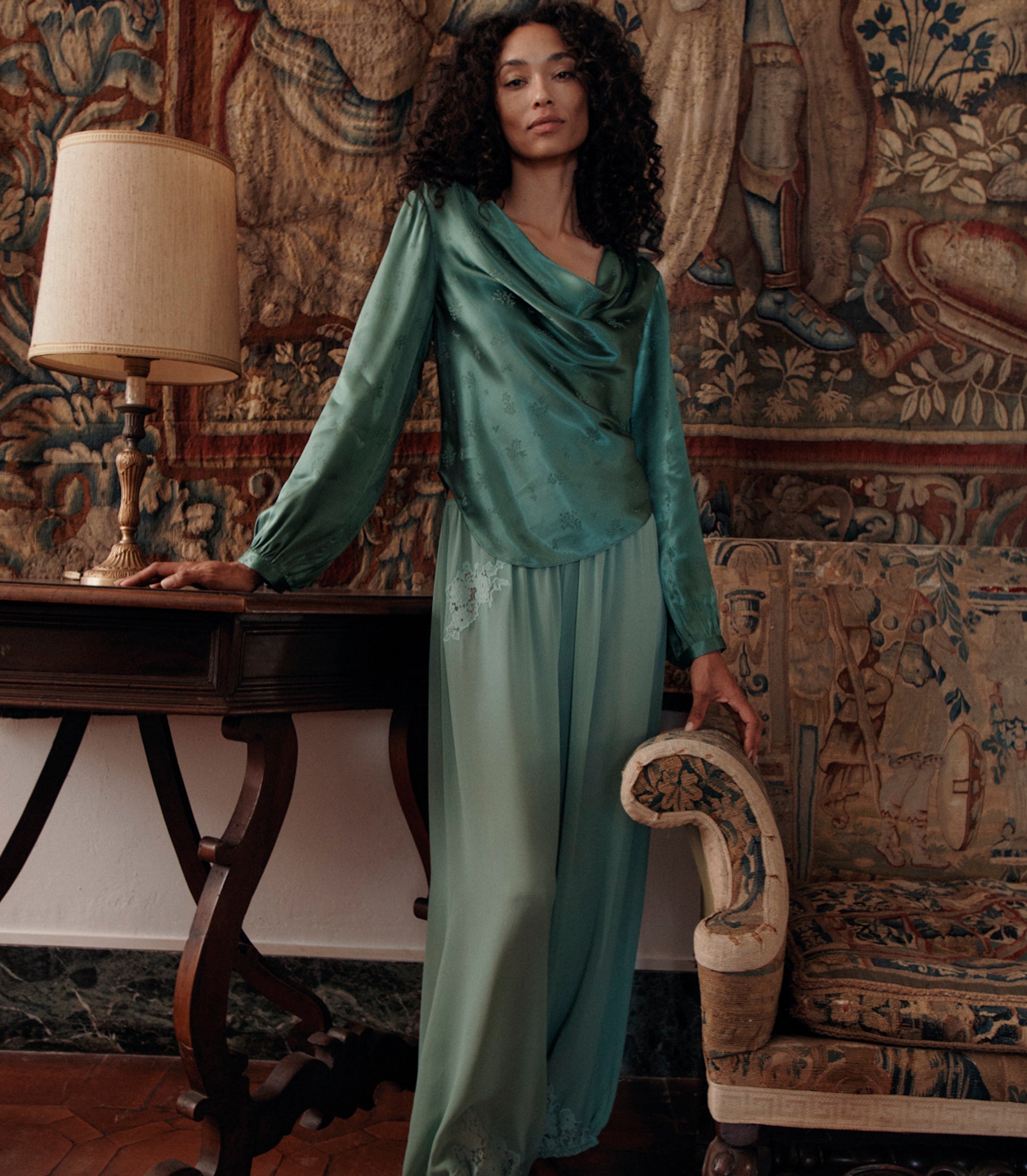 DOEN - YARIA PANT - - MALACHITE