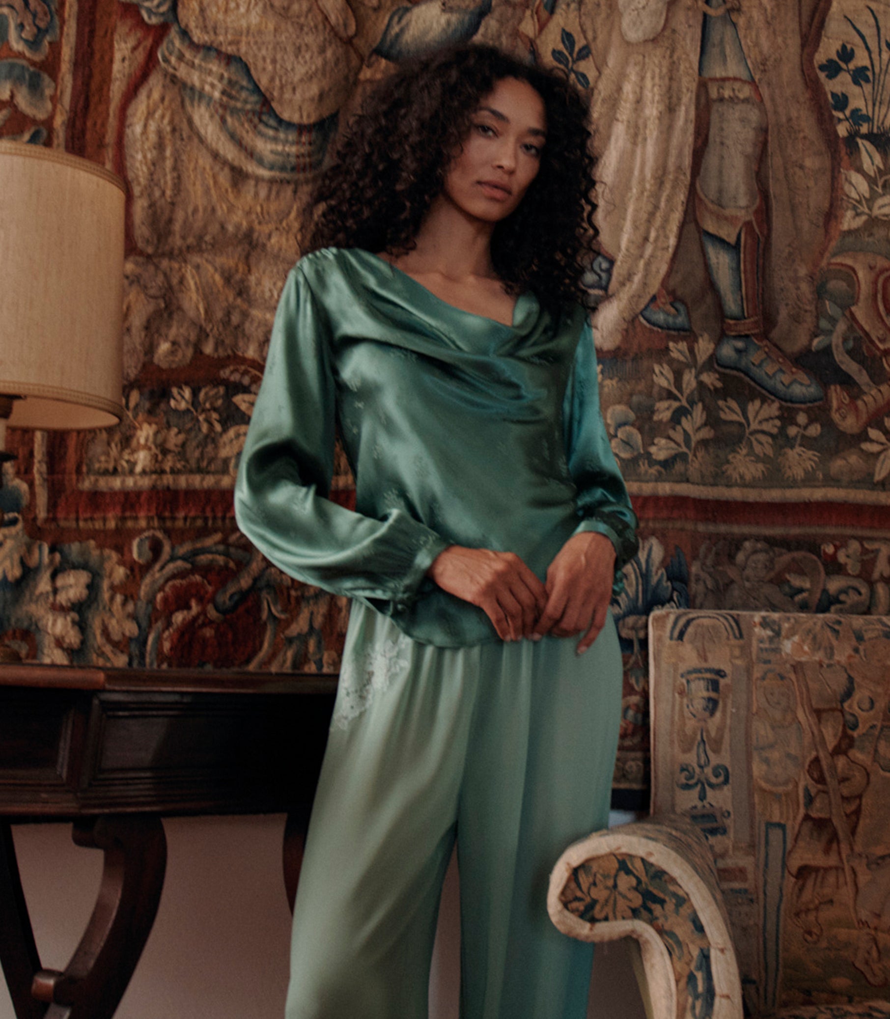 DOEN - YARIA PANT - - MALACHITE