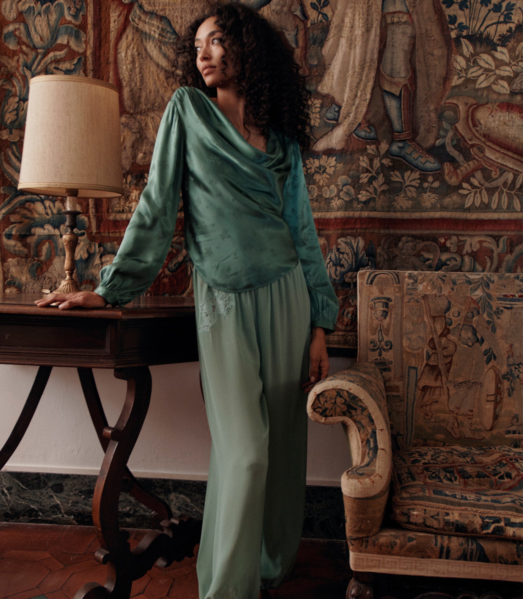 DOEN - YARIA PANT - - MALACHITE