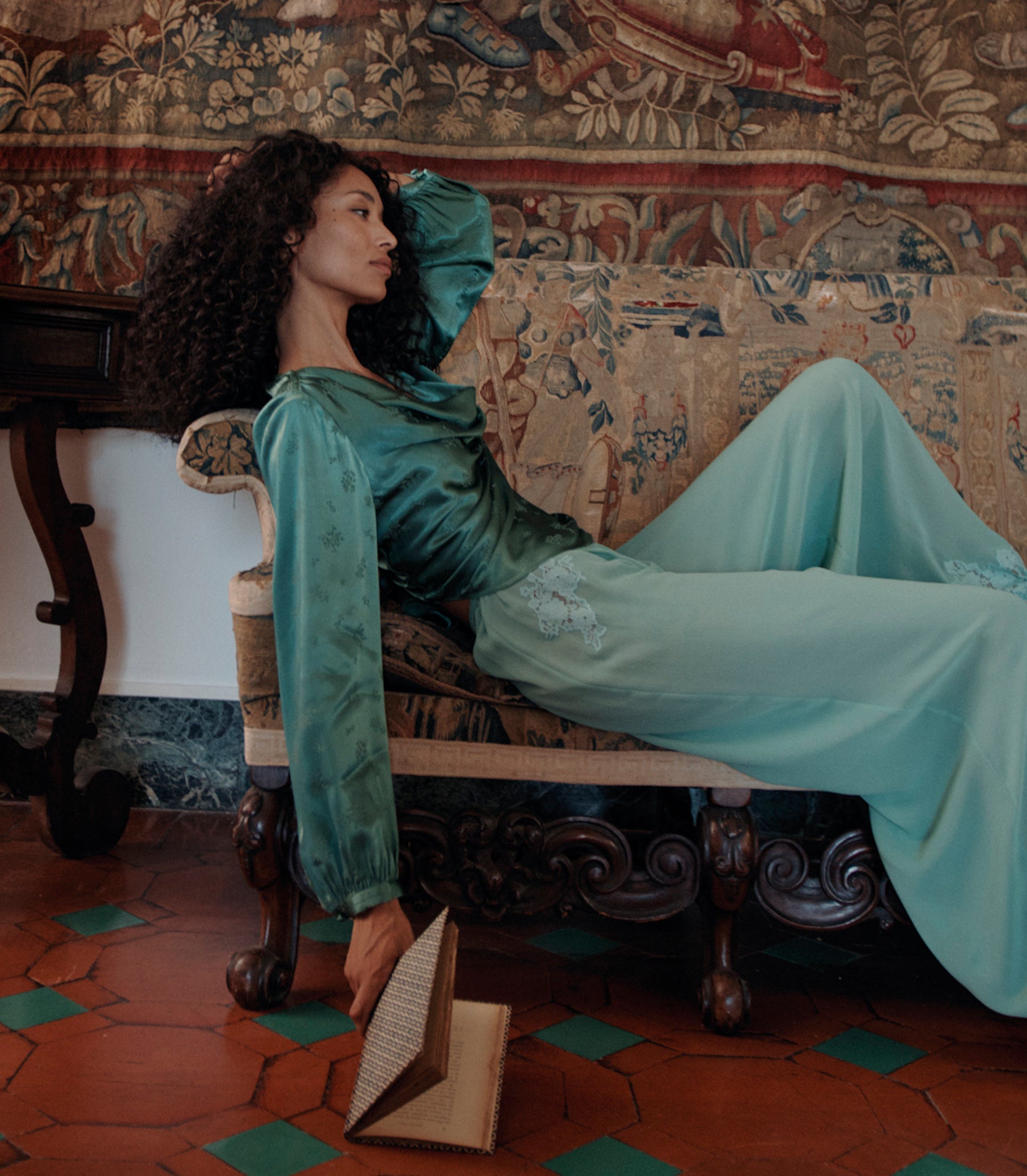 DOEN - YARIA PANT - - MALACHITE