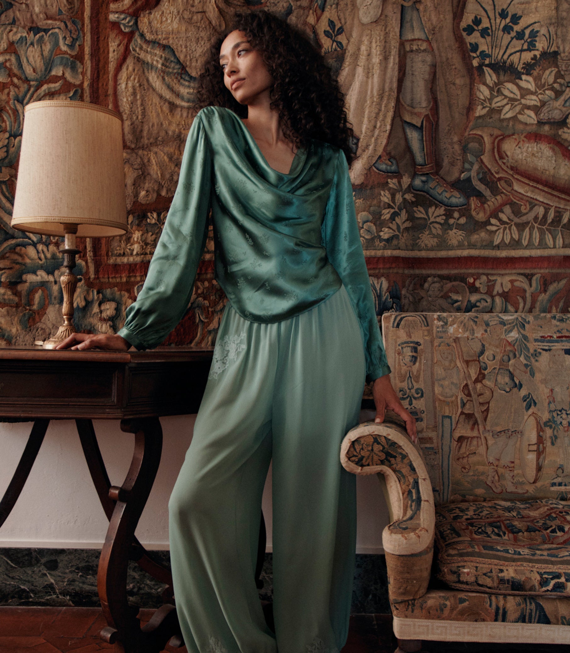 DOEN - YARIA PANT - - MALACHITE