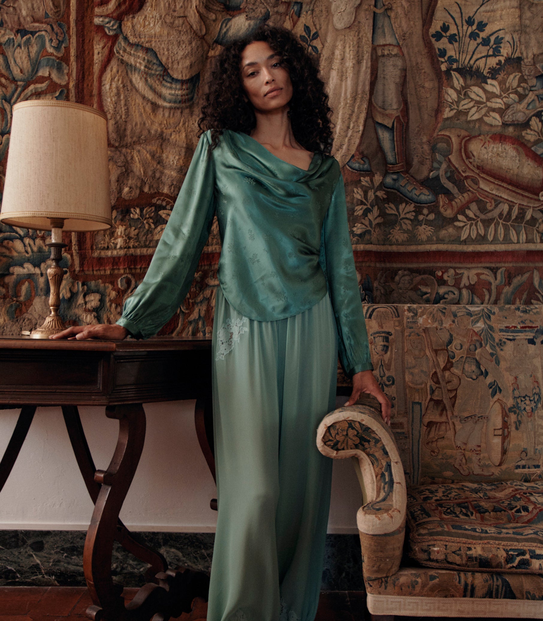 DOEN - YARIA PANT - - MALACHITE