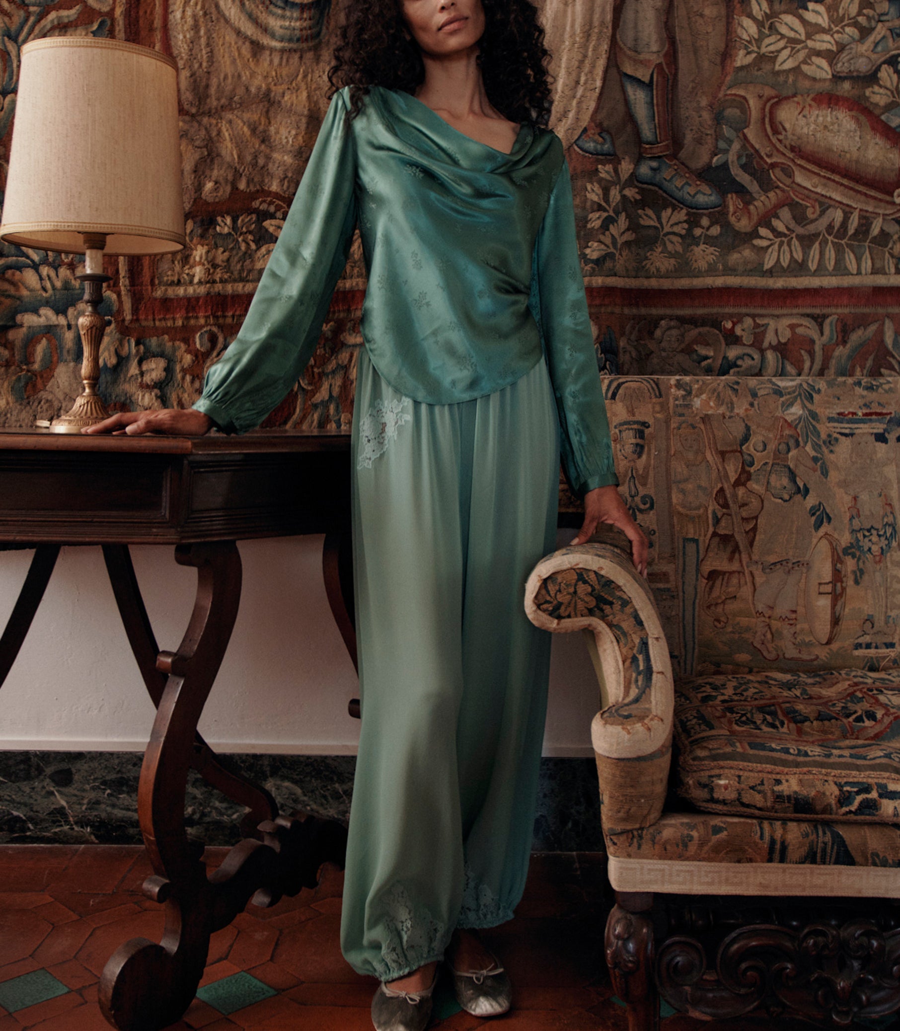 DOEN - YARIA PANT - - MALACHITE