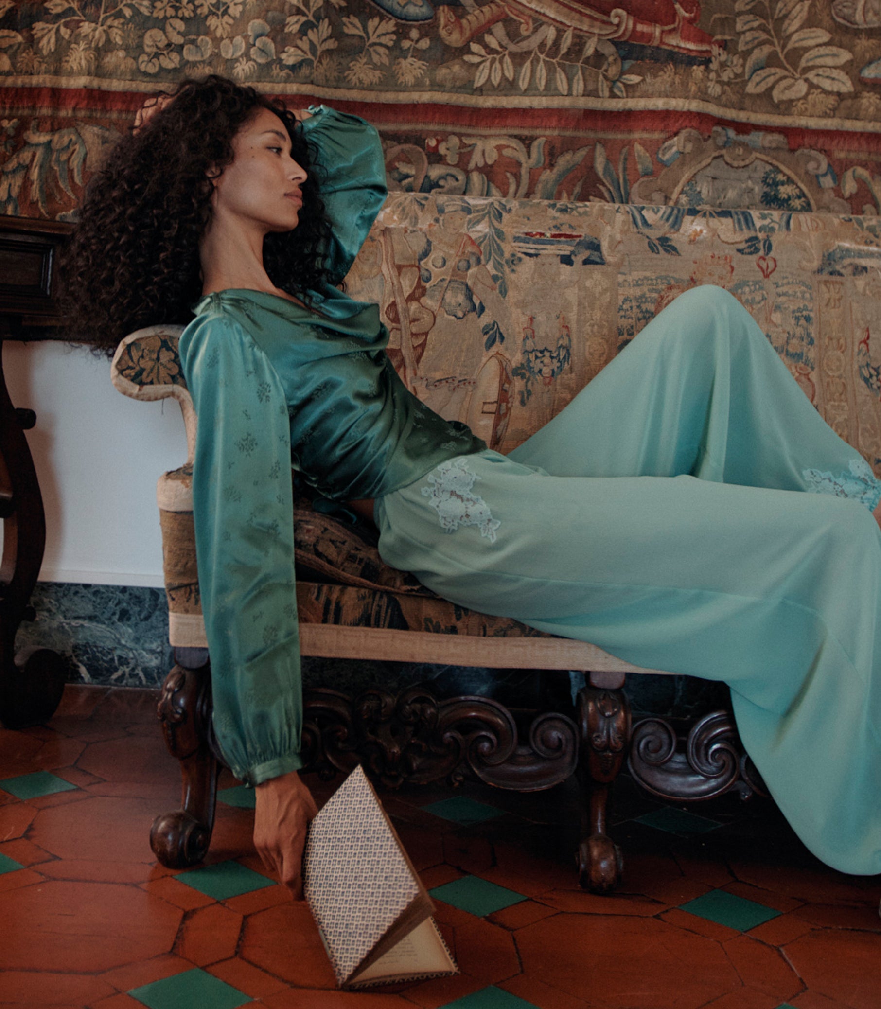 DOEN - YARIA PANT - - MALACHITE