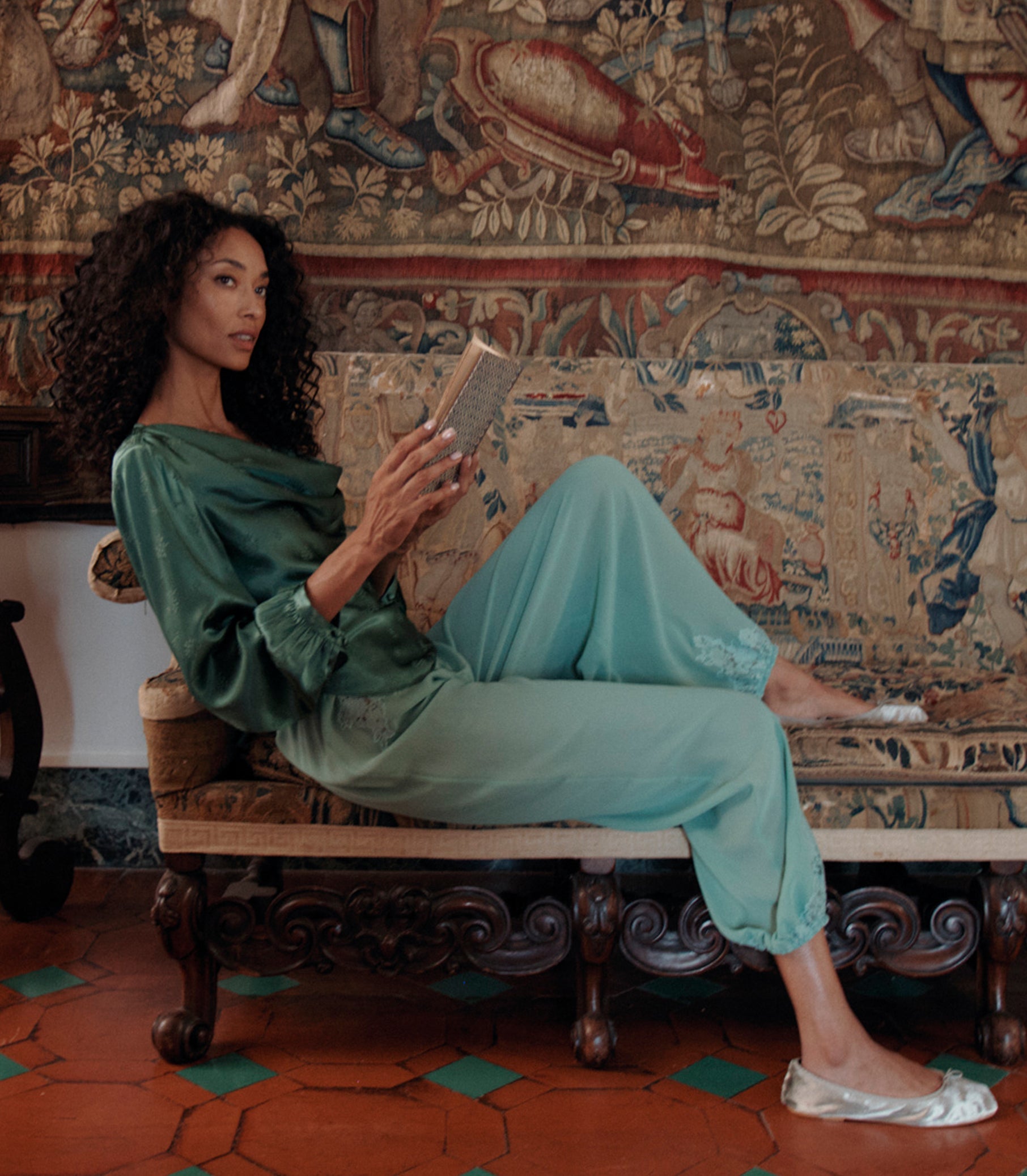 DOEN - YARIA PANT - - MALACHITE