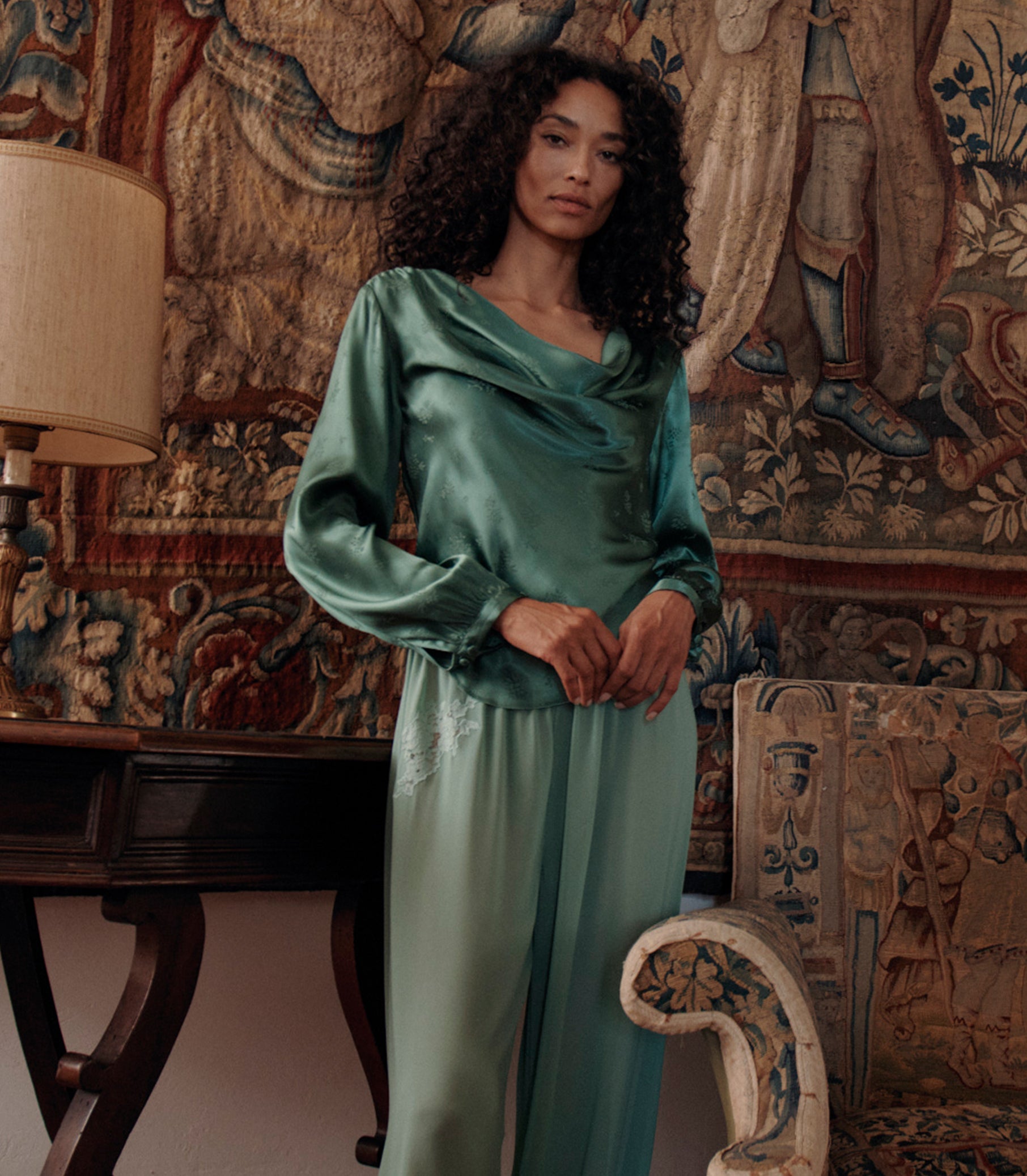 DOEN - YARIA PANT - - MALACHITE