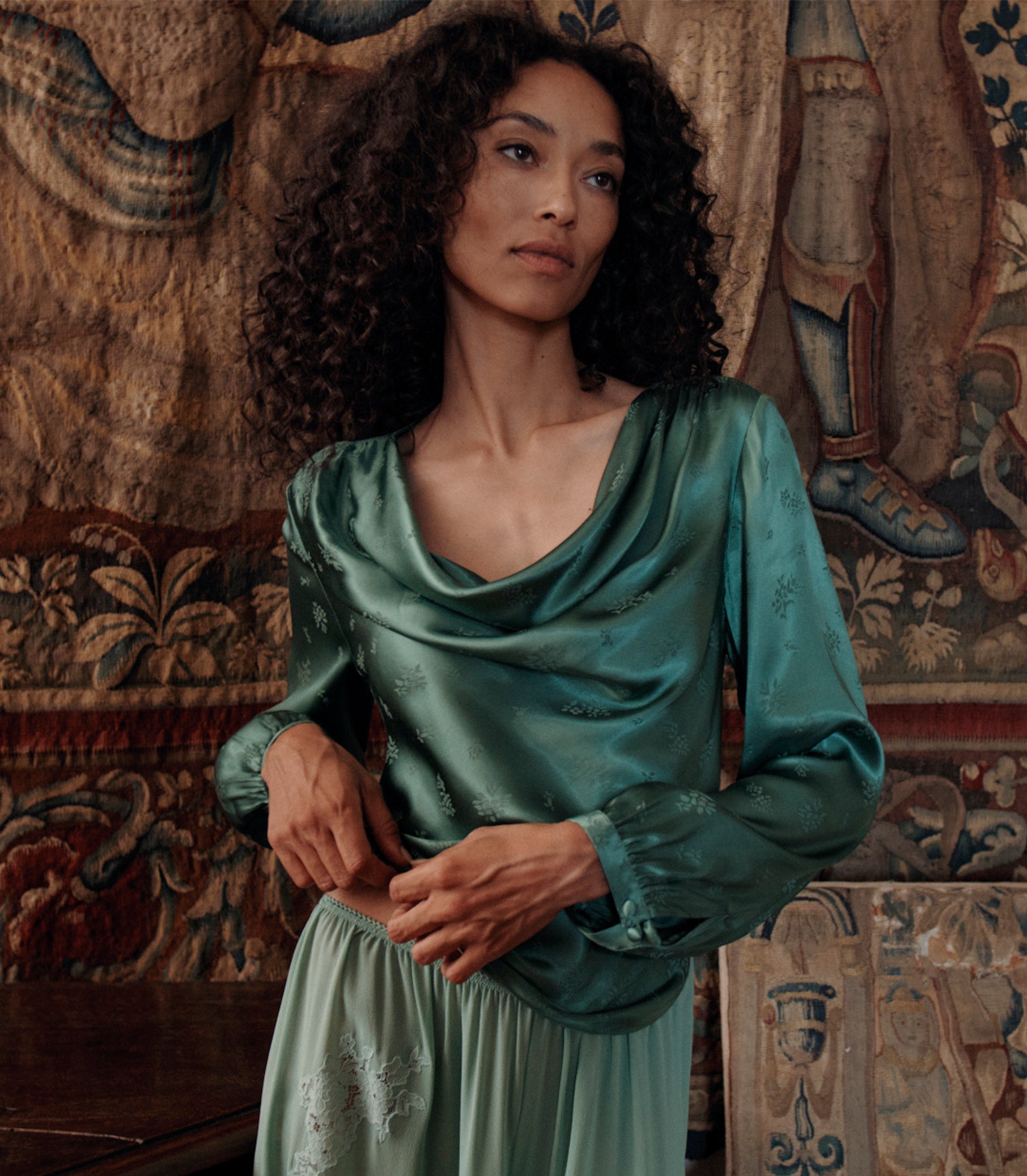 DOEN - YARIA PANT - - MALACHITE