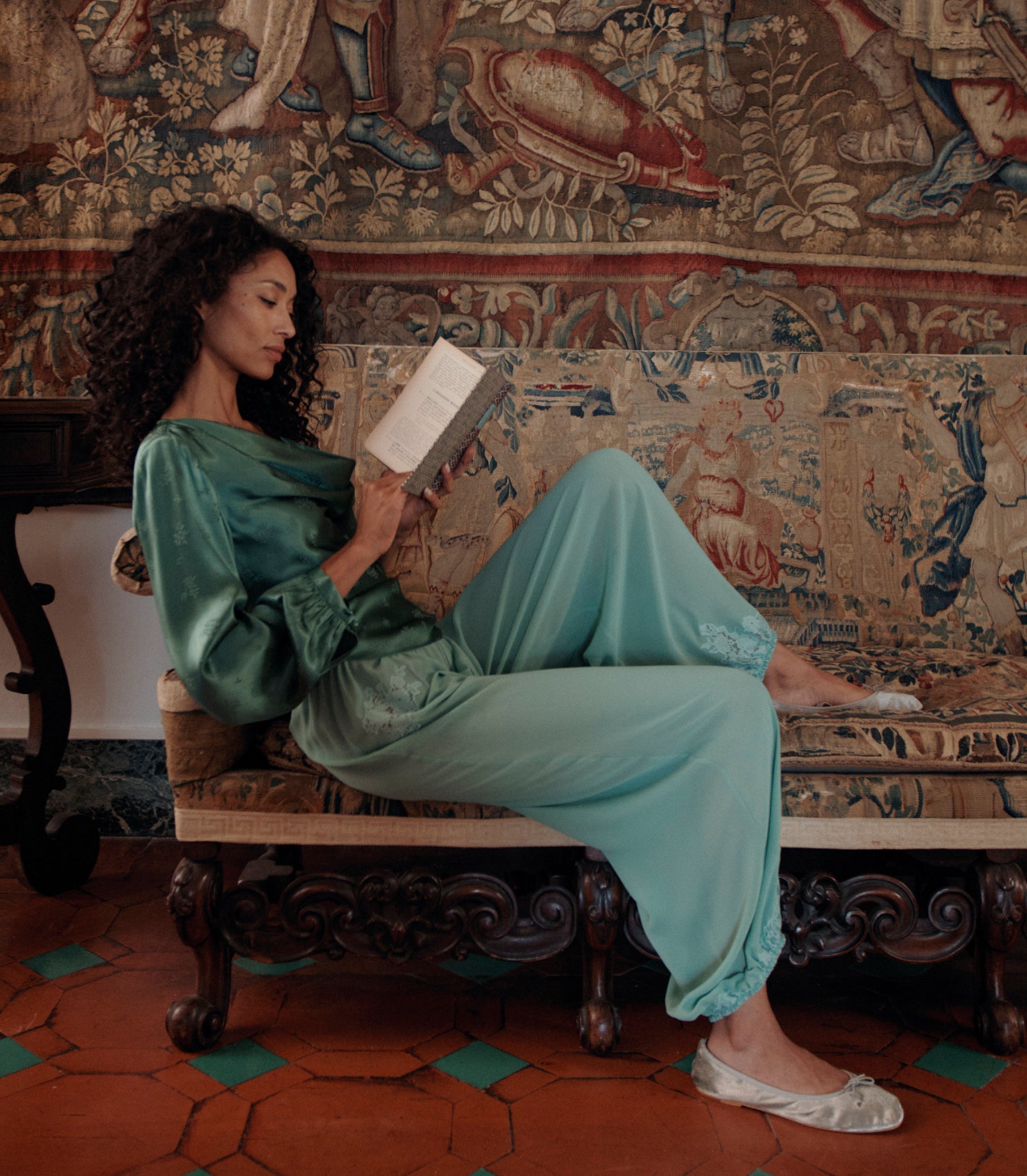 DOEN - YARIA PANT - - MALACHITE