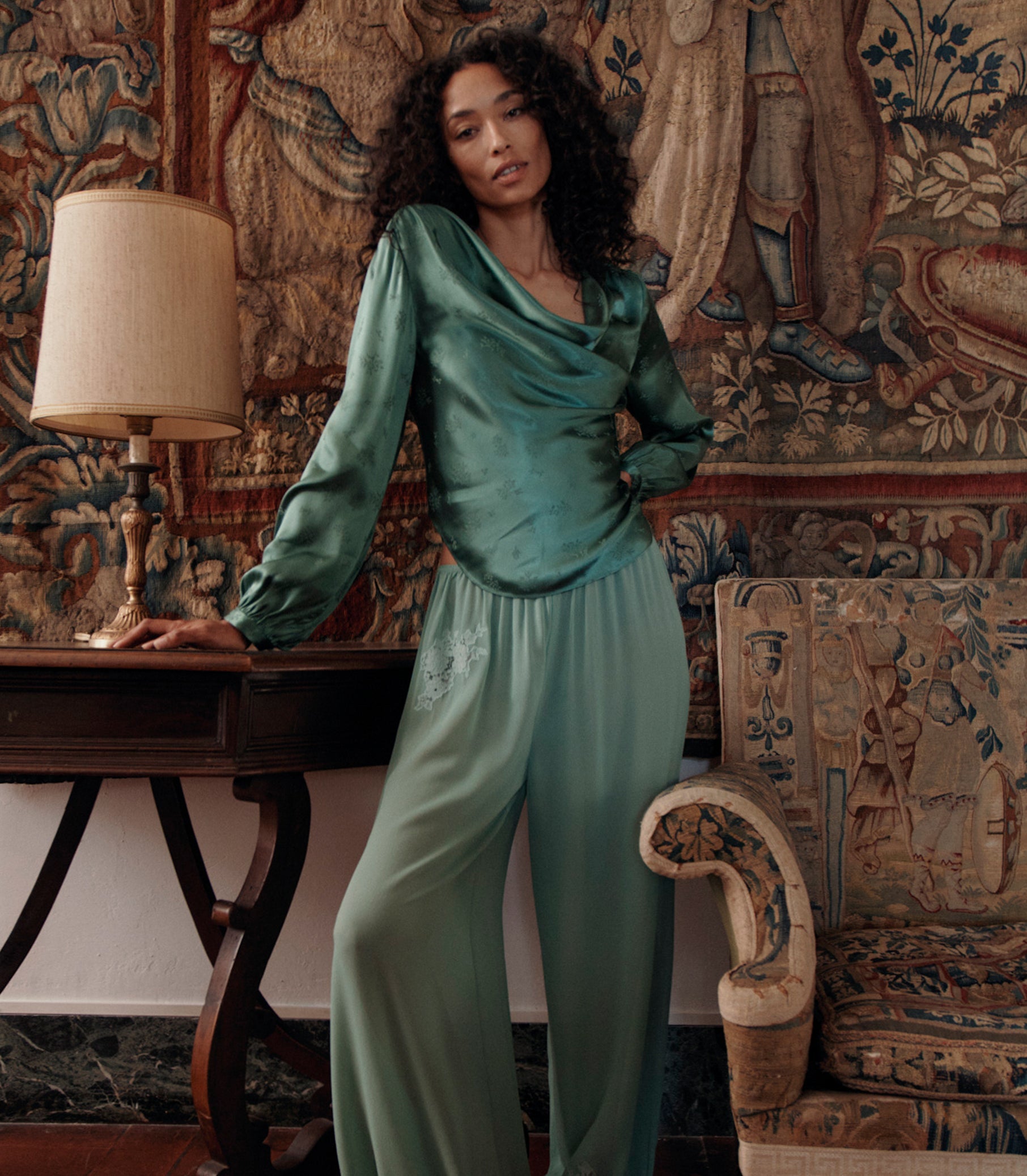 DOEN - YARIA PANT - - MALACHITE