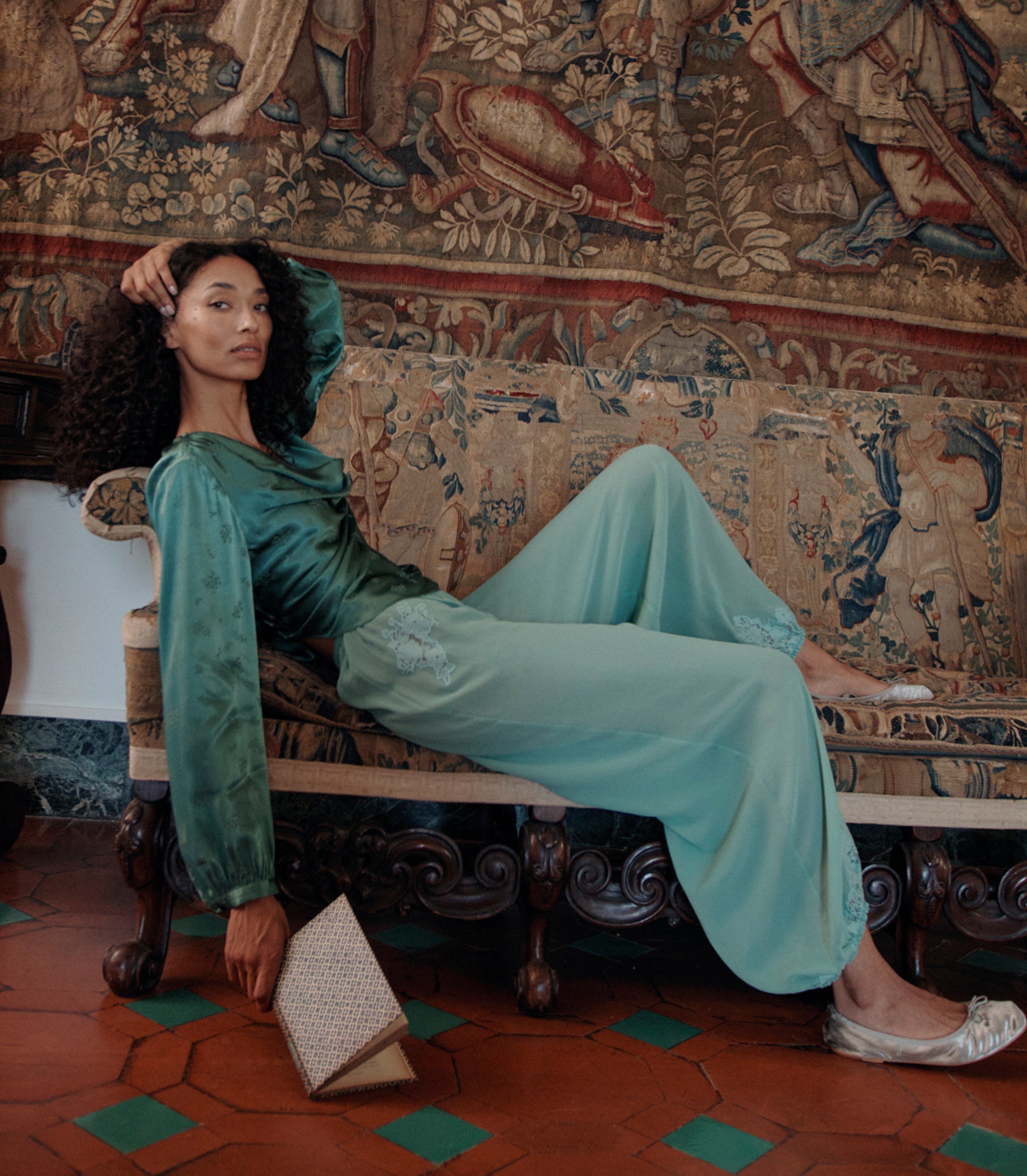 DOEN - YARIA PANT - - MALACHITE
