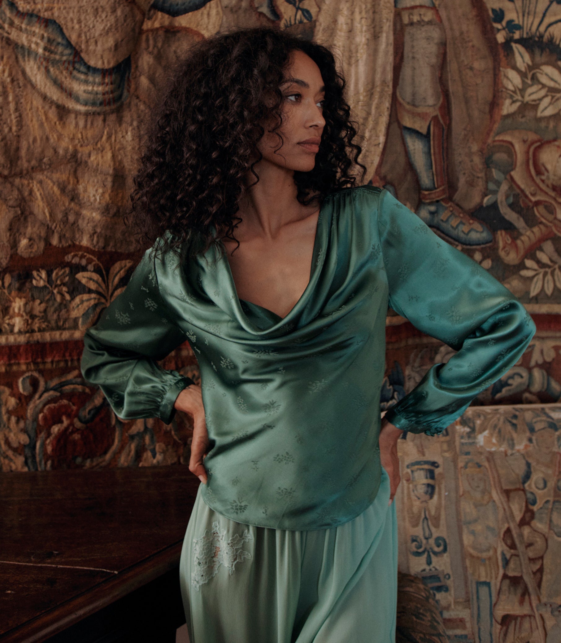 DOEN - YARIA PANT - - MALACHITE