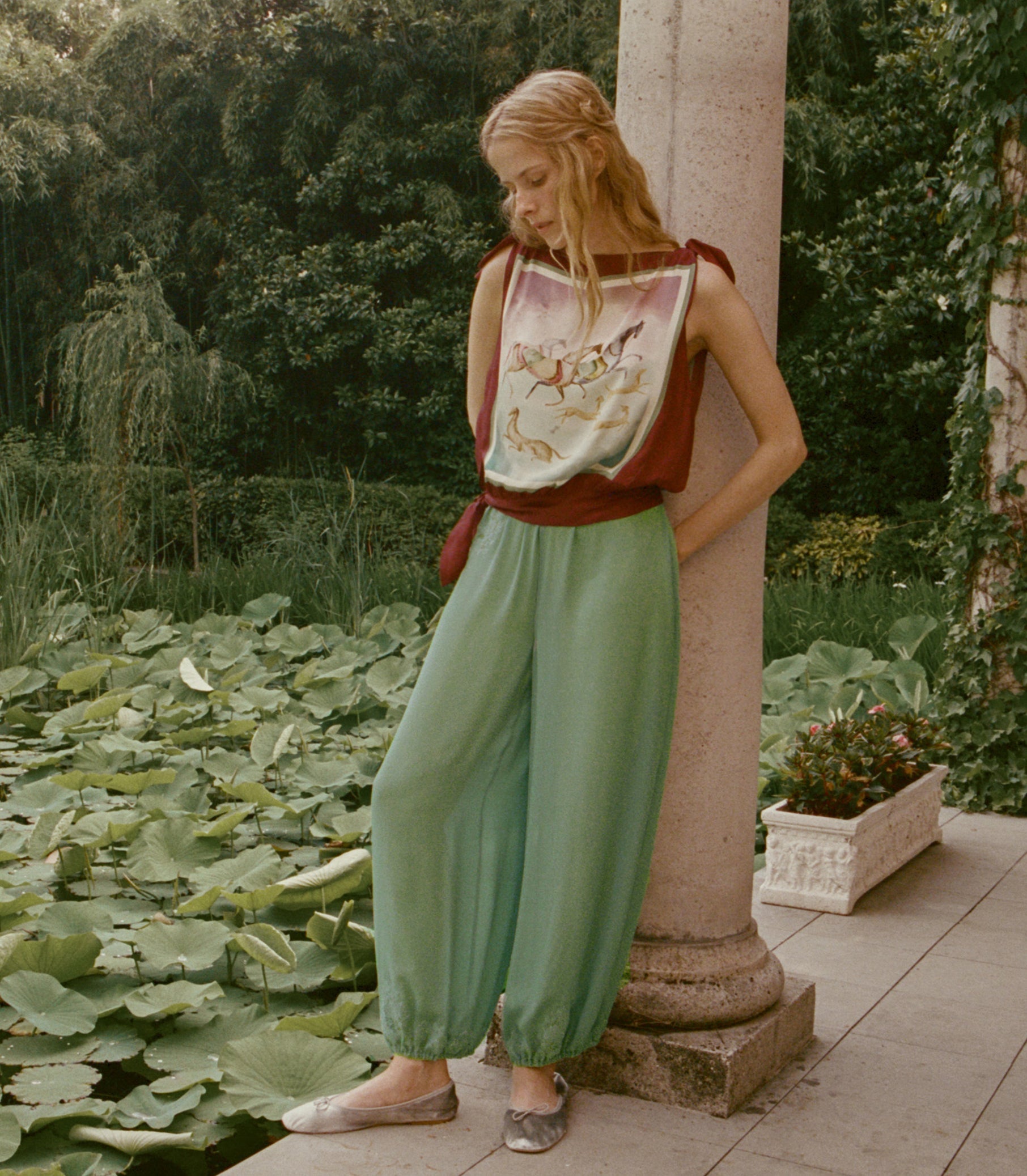 DOEN - YARIA PANT - - MALACHITE