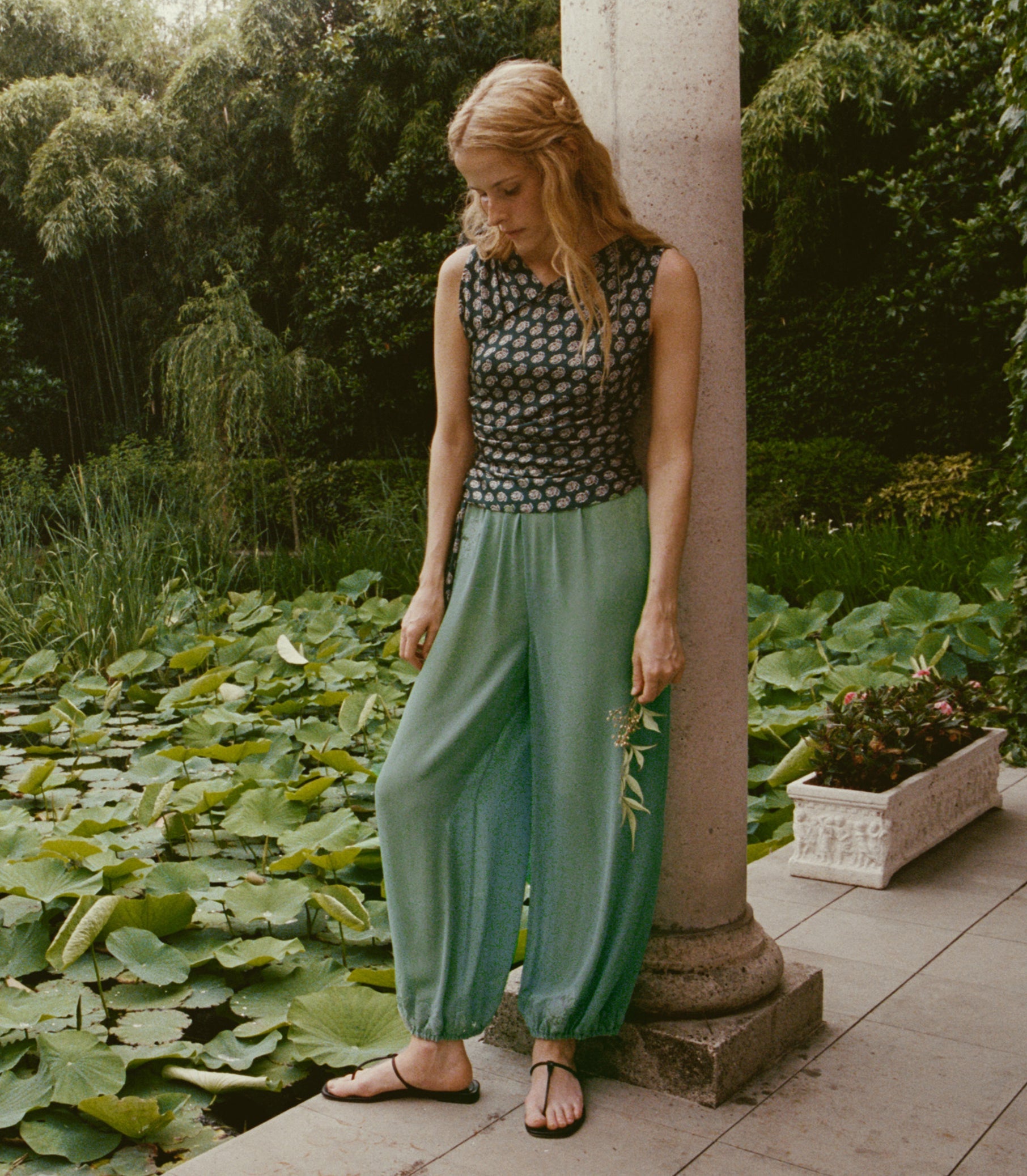 DOEN - YARIA PANT - - MALACHITE