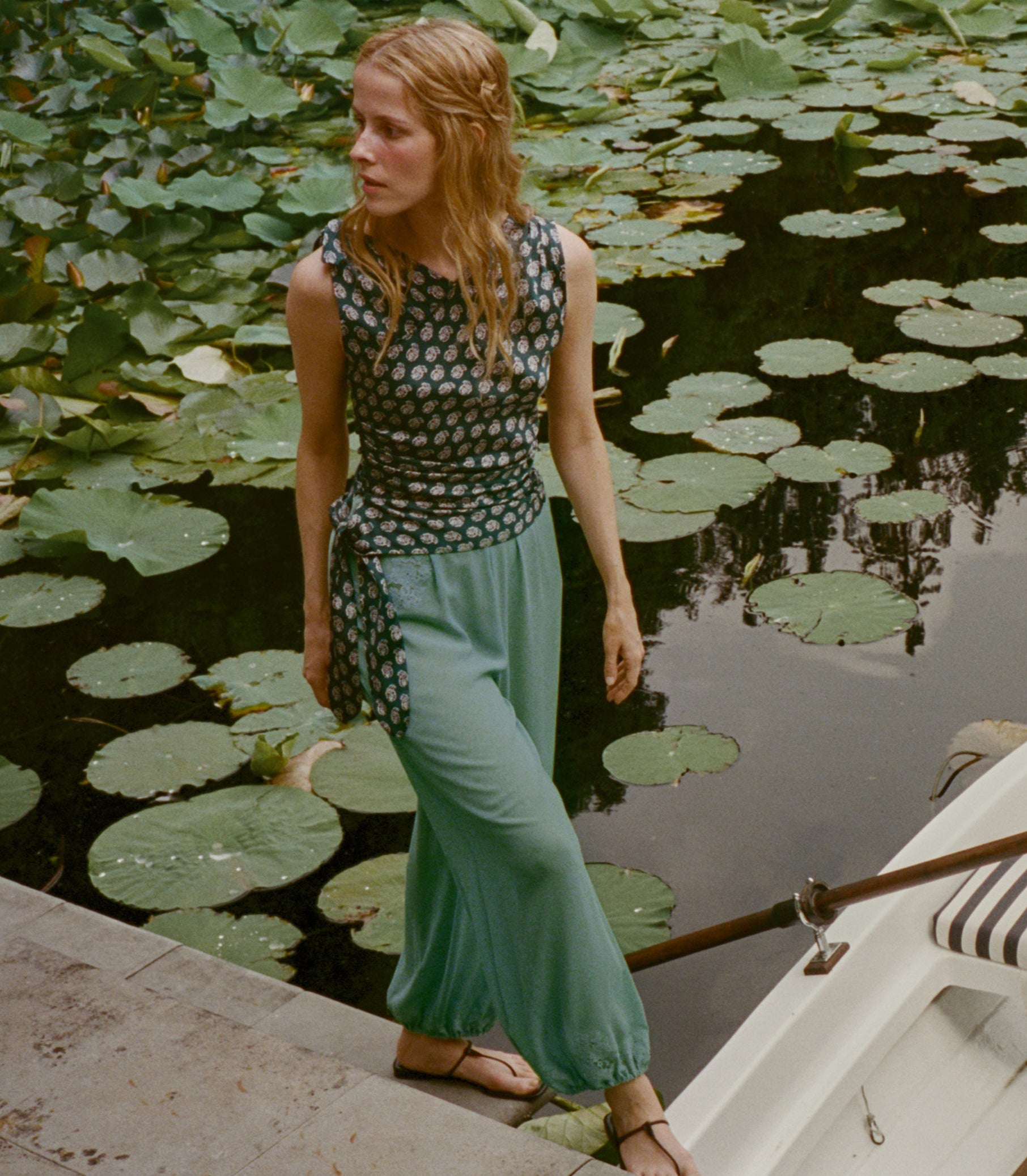 DOEN - YARIA PANT - - MALACHITE