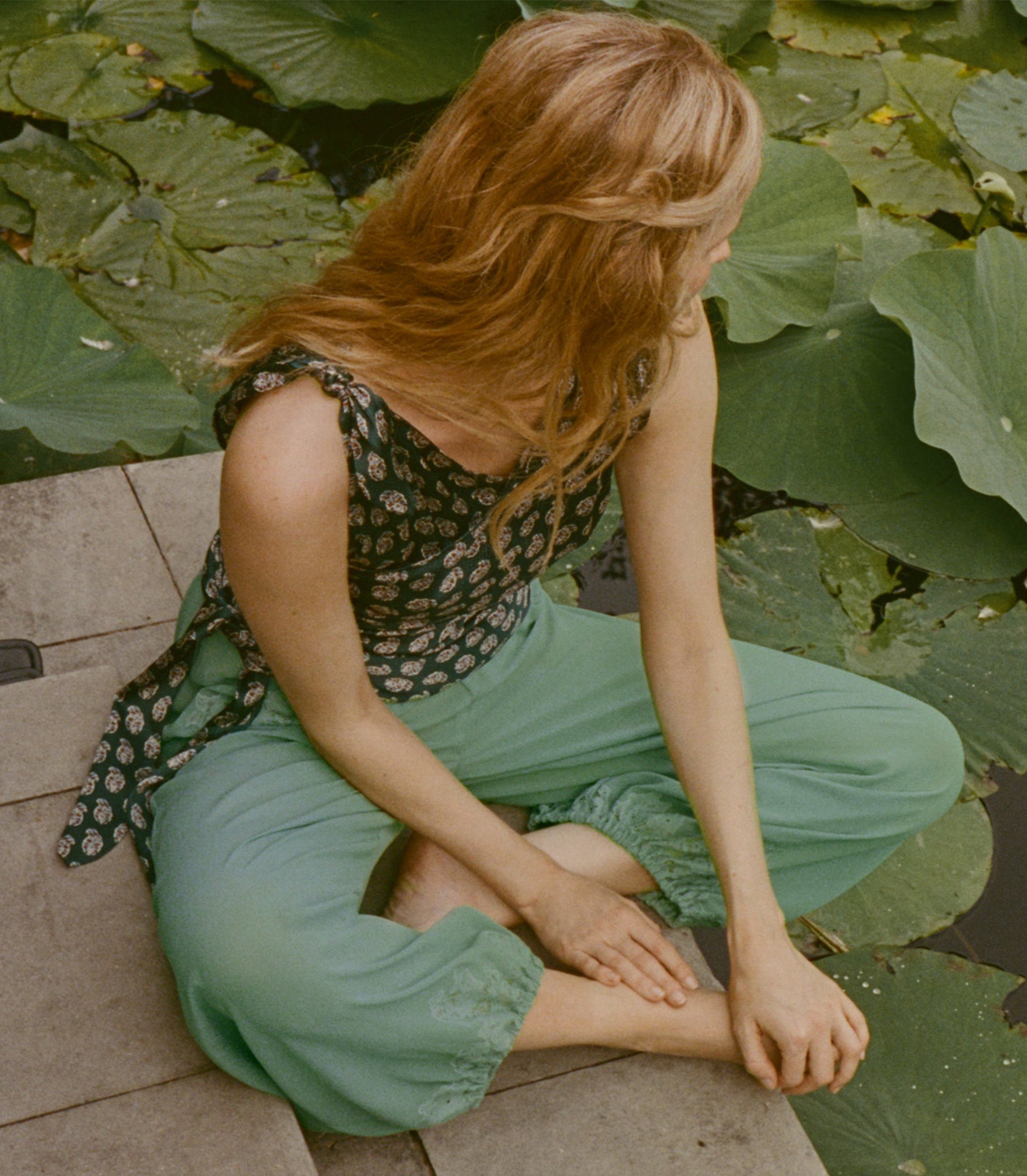 DOEN - YARIA PANT - - MALACHITE