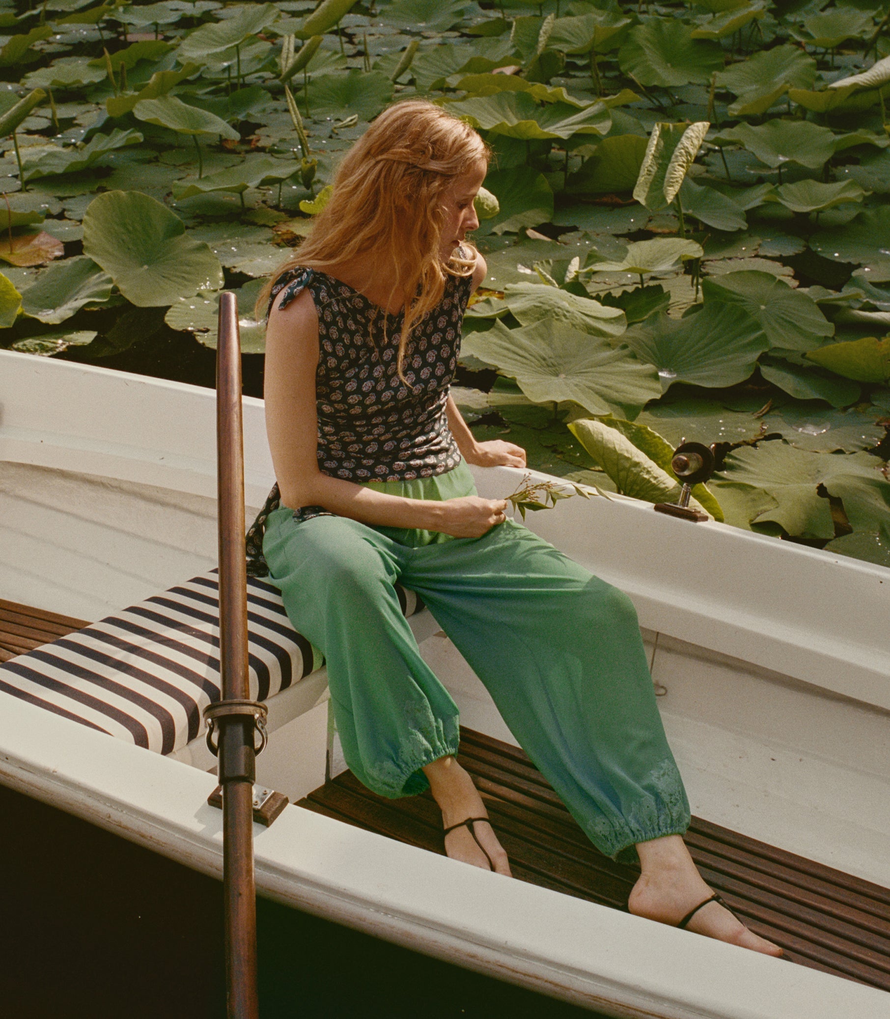 DOEN - YARIA PANT - - MALACHITE