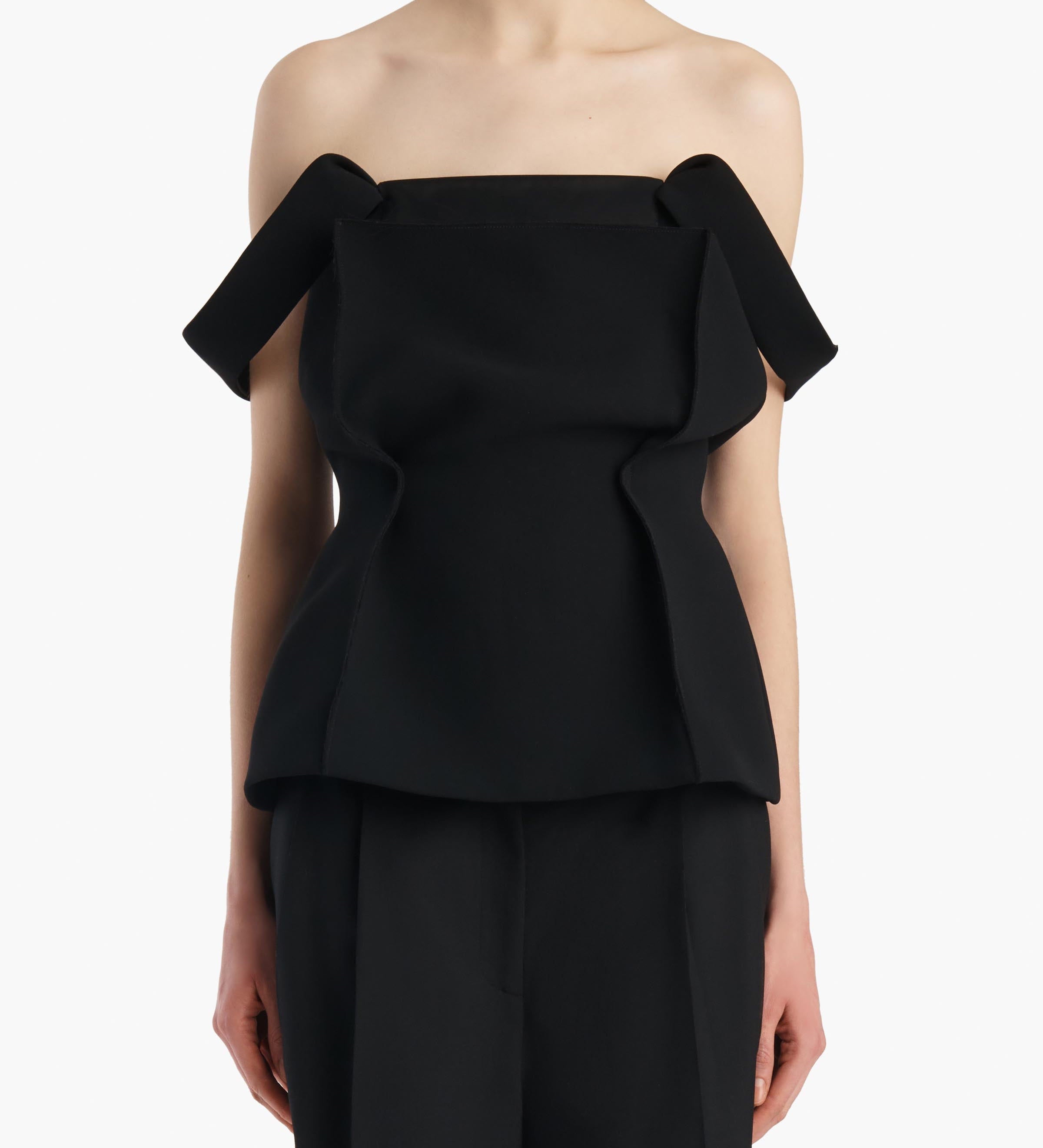 Khaite - Yasmina Top in Black Crepe