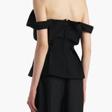 Khaite - Yasmina Top in Black Crepe