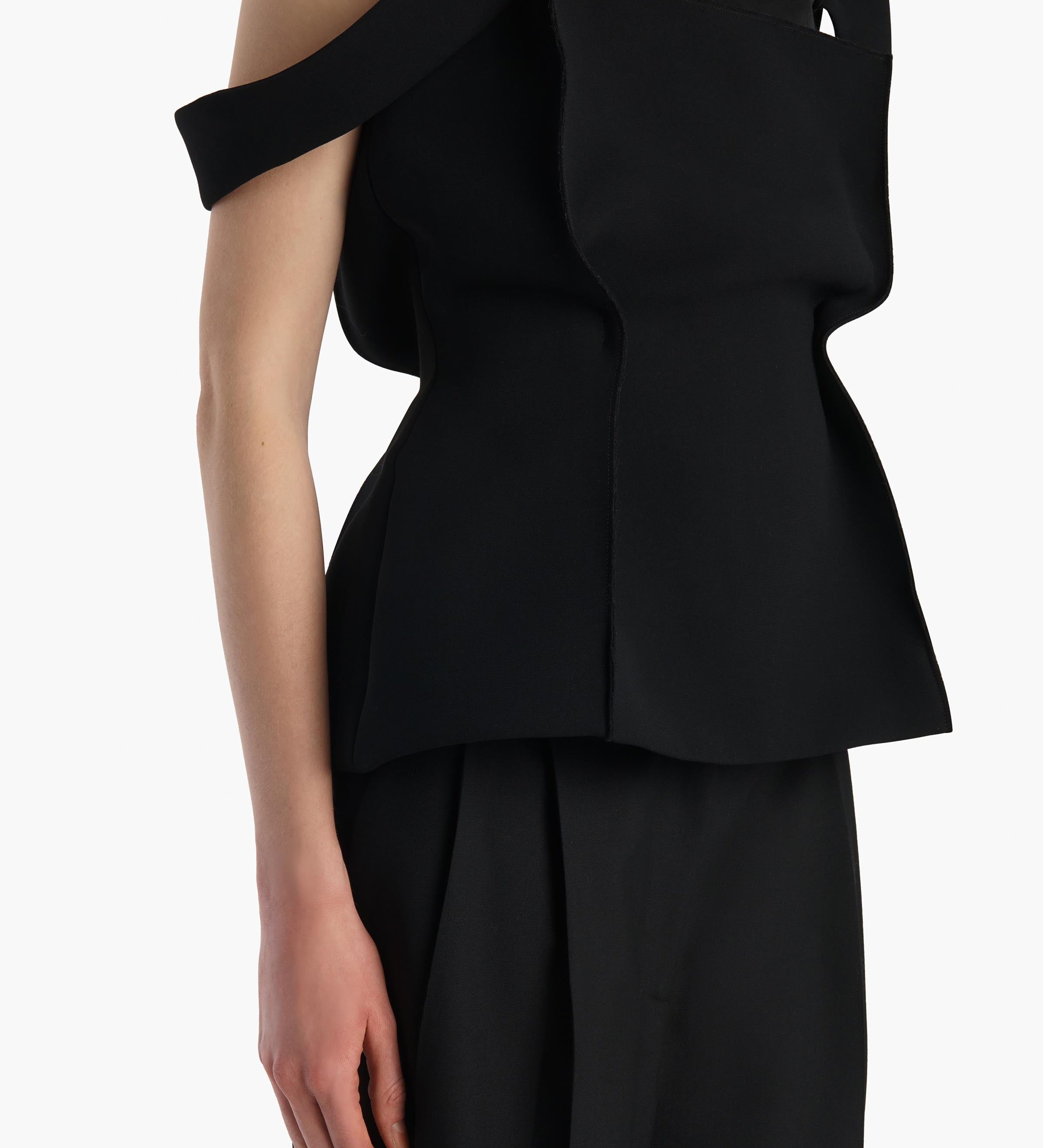 Khaite - Yasmina Top in Black Crepe