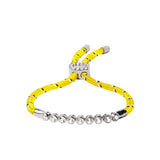 Dorsey - JAMES BEZEL JAUNE PARACORD BRACELET, SILVER