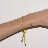 Dorsey - JAMES BEZEL JAUNE PARACORD BRACELET, SILVER