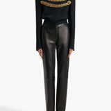 Khaite - York Jacket With Cord Embroidery in Black and Gold