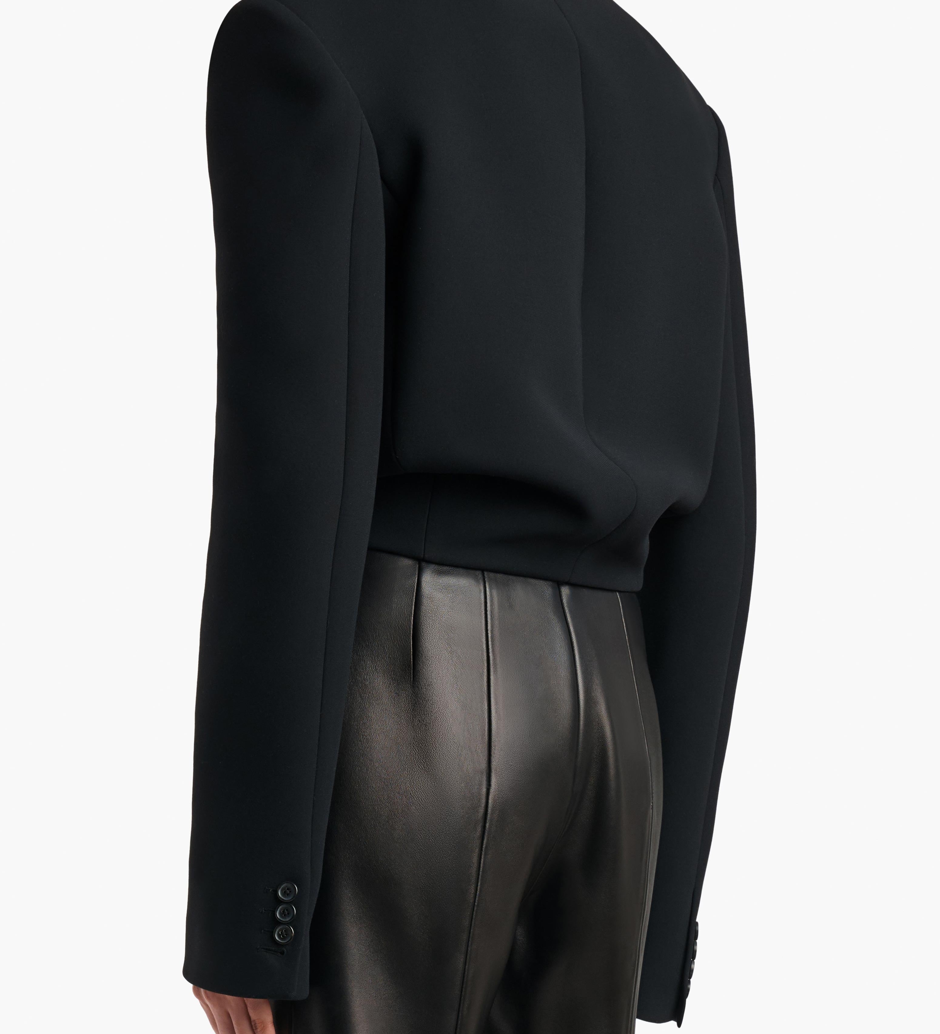 Khaite - York Jacket With Cord Embroidery in Black and Gold