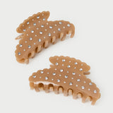 Loeffler Randall - Yuri Tan/Crystal Hair Clip Set