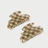Loeffler Randall - Yuri Butter Plaid Hair Clip Set