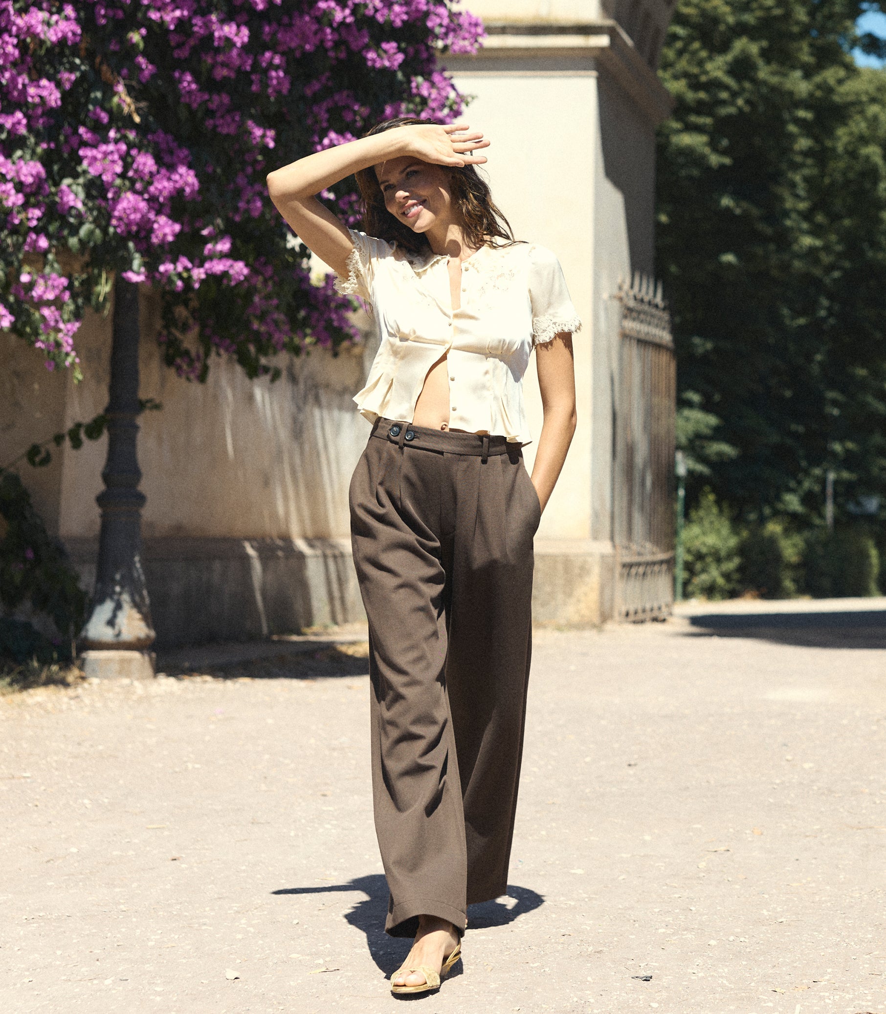 DOEN - YVETTE TOP - - CANDLELIGHT