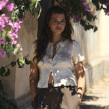 DOEN - YVETTE TOP - - CANDLELIGHT